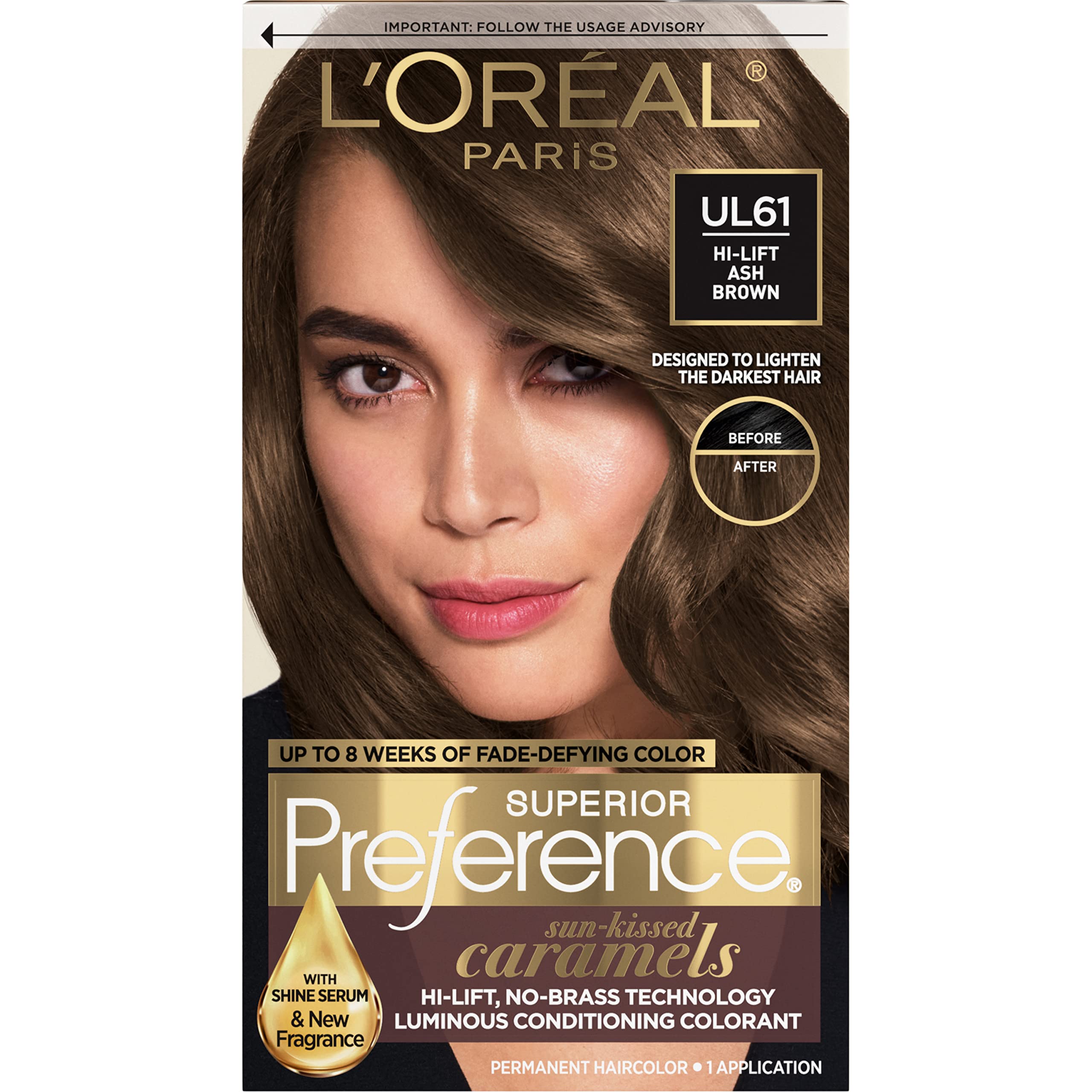 Foto 2 pulgar | Tinte Para El Cabello L'oreal Paris Superior Preference Ul61 Ash Brown - Venta Internacional.