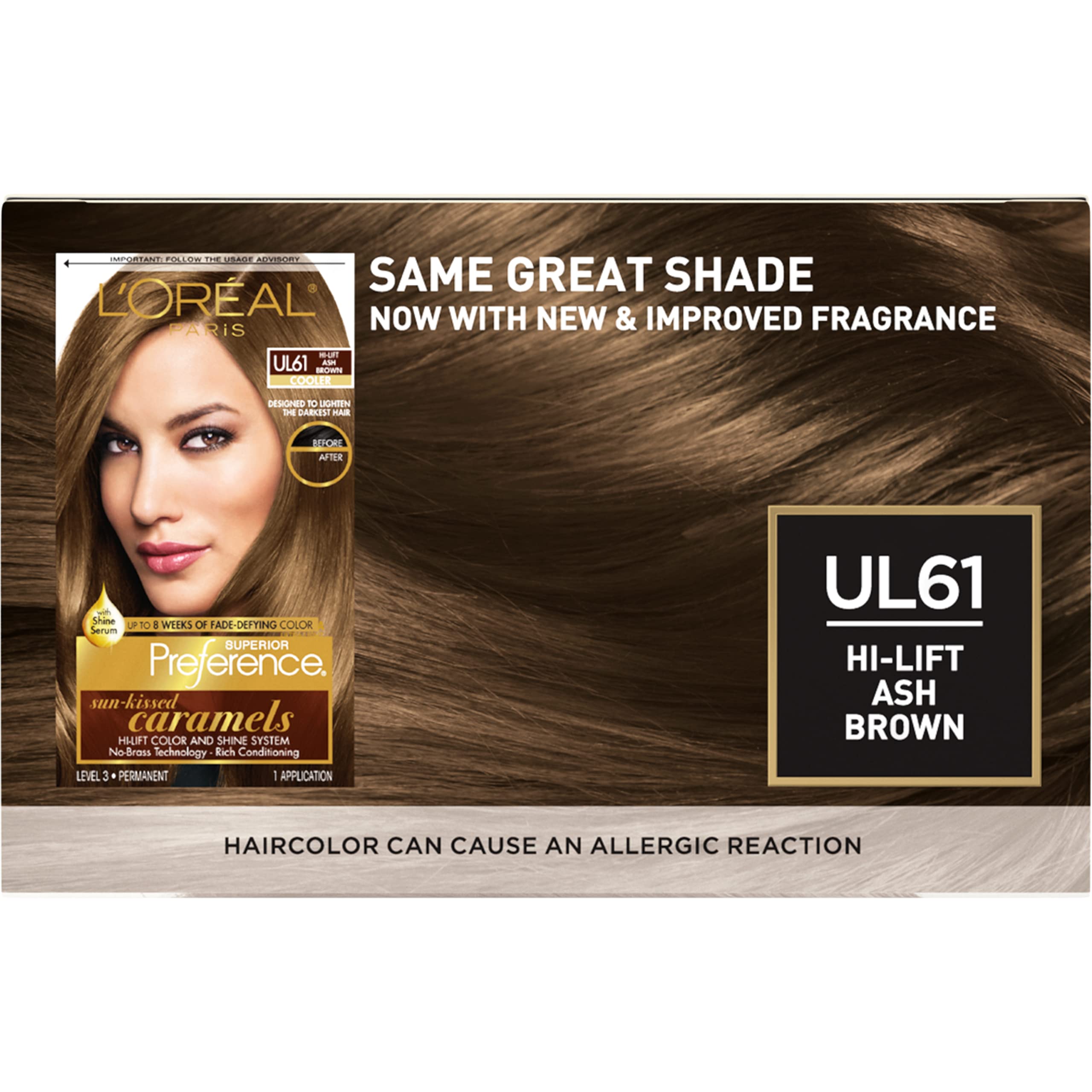Foto 3 pulgar | Tinte Para El Cabello L'oreal Paris Superior Preference Ul61 Ash Brown - Venta Internacional.