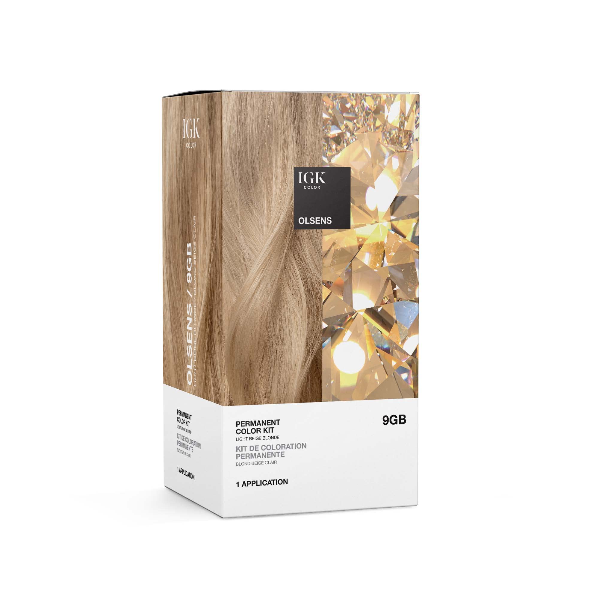 Foto 1 | Kit De Coloración De Cabello Igk Olsens Permanent Beige Claro Rubio 9gb - Venta Internacional.