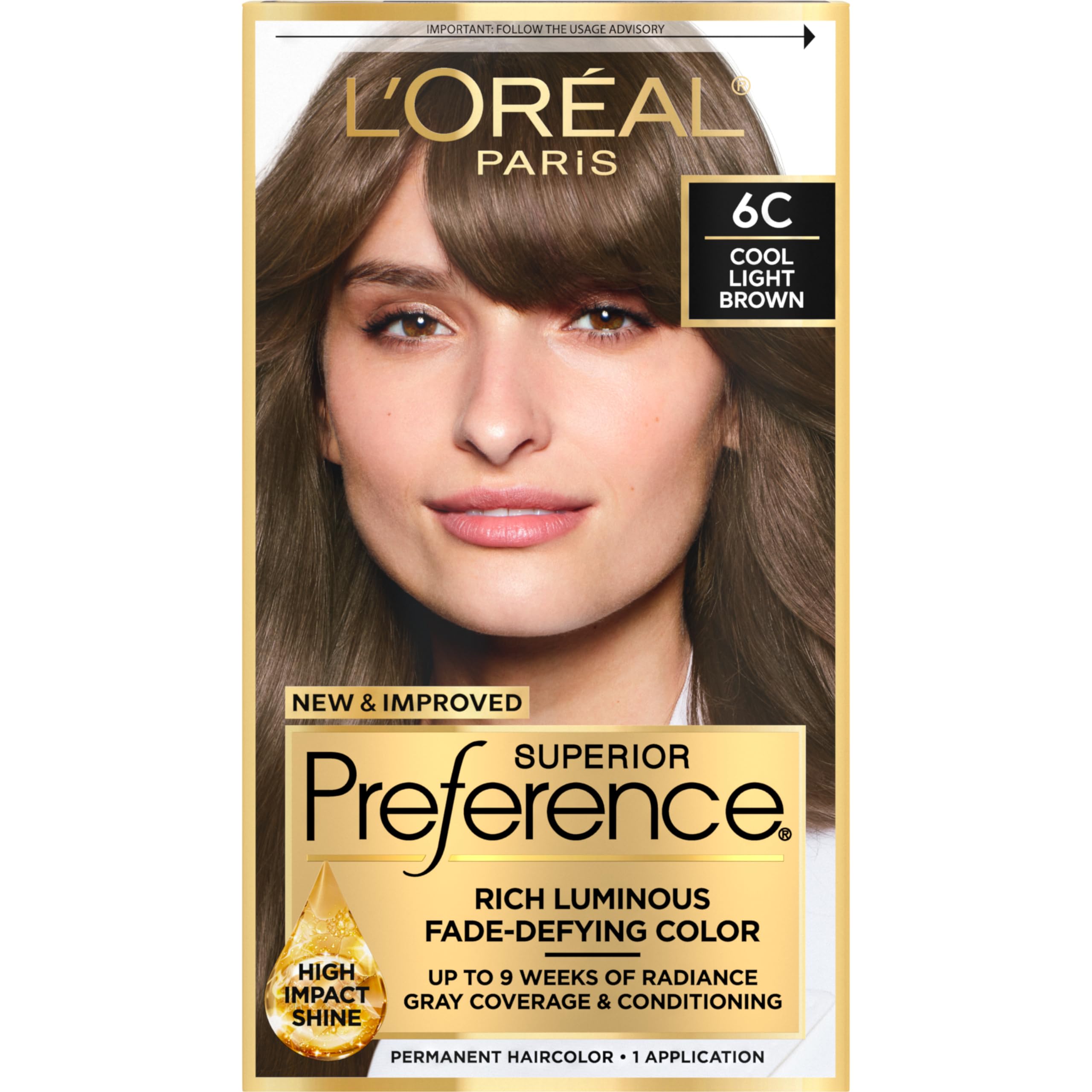 Tinte L'oreal Paris Superior Preference 6c Cool Light Brown - Venta Internacional