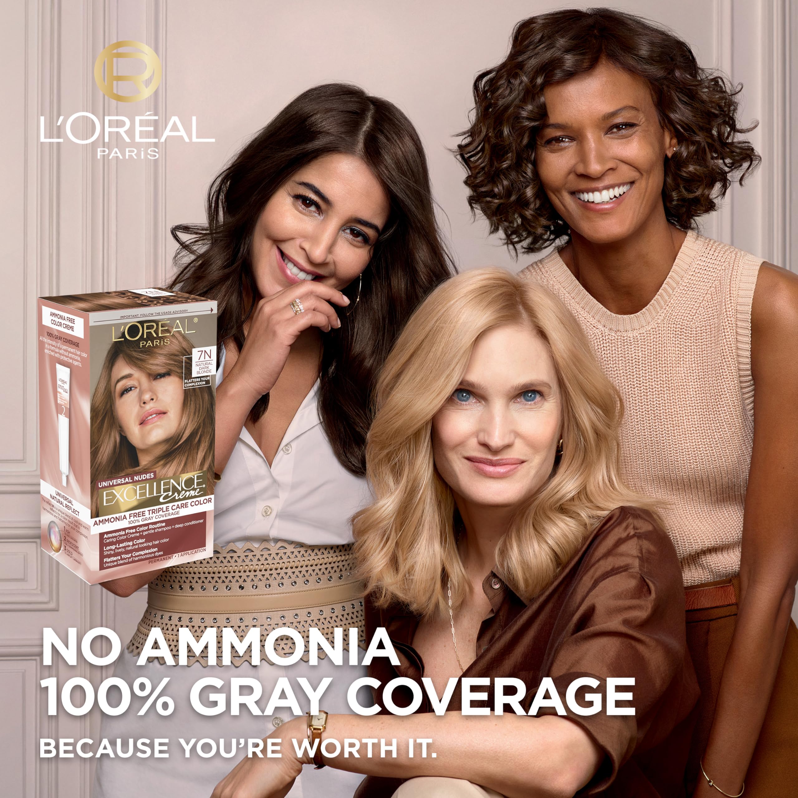 Foto 2 | Tinte De Pelo L'oréal Paris Excellence Universal Nudes 7n - Venta Internacional.