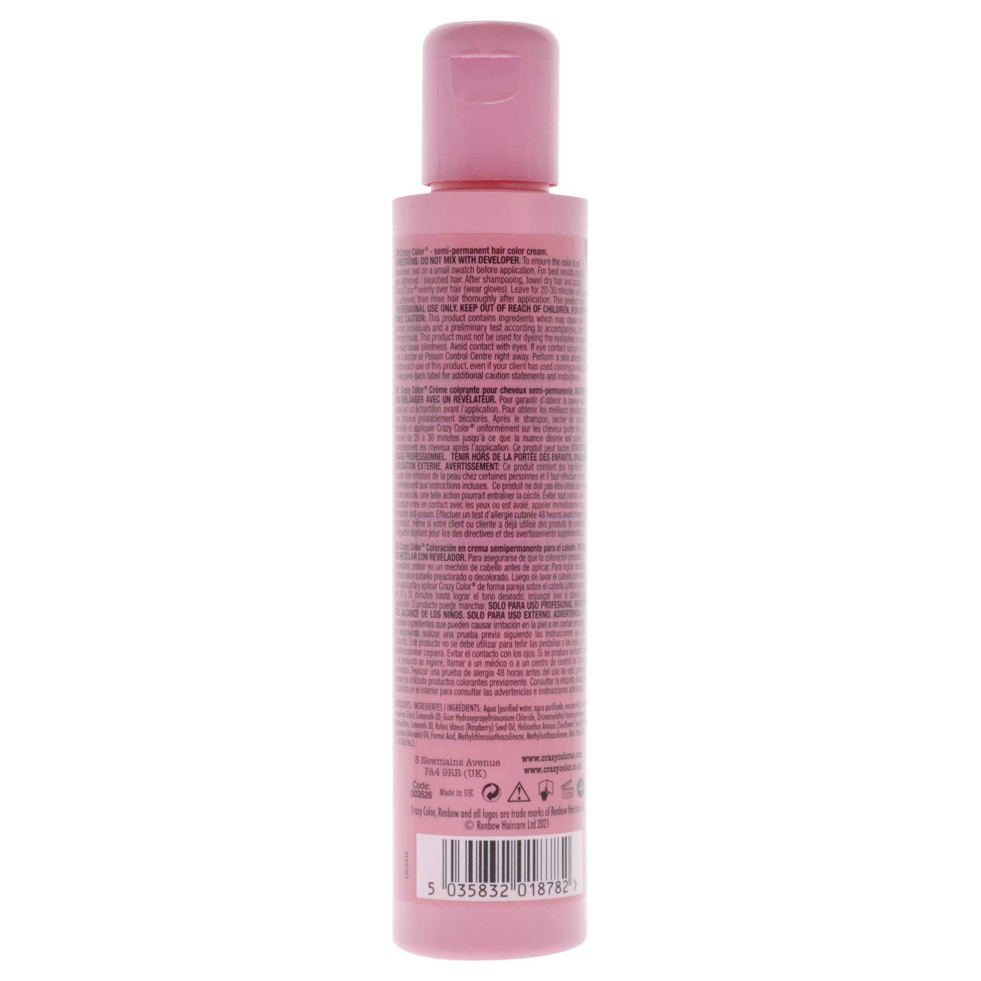 Foto 3 pulgar | Tinte De Pelo Crazy Color Salon Pro 70 Peachy Coral 150 Ml Para Mujer - Venta Internacional.