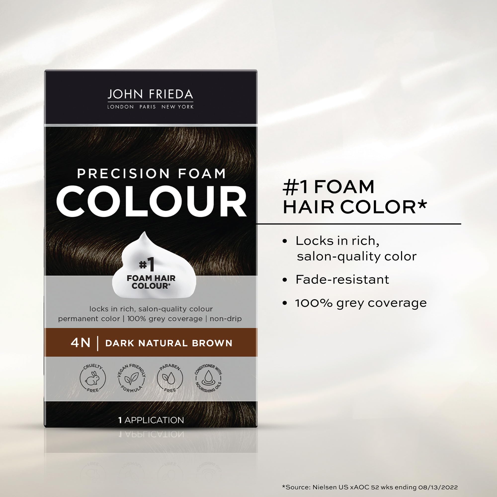 Foto 5 | Kit De Coloración De Cabello John Frieda Precision Foam 4n Dark Brown X2 - Venta Internacional.