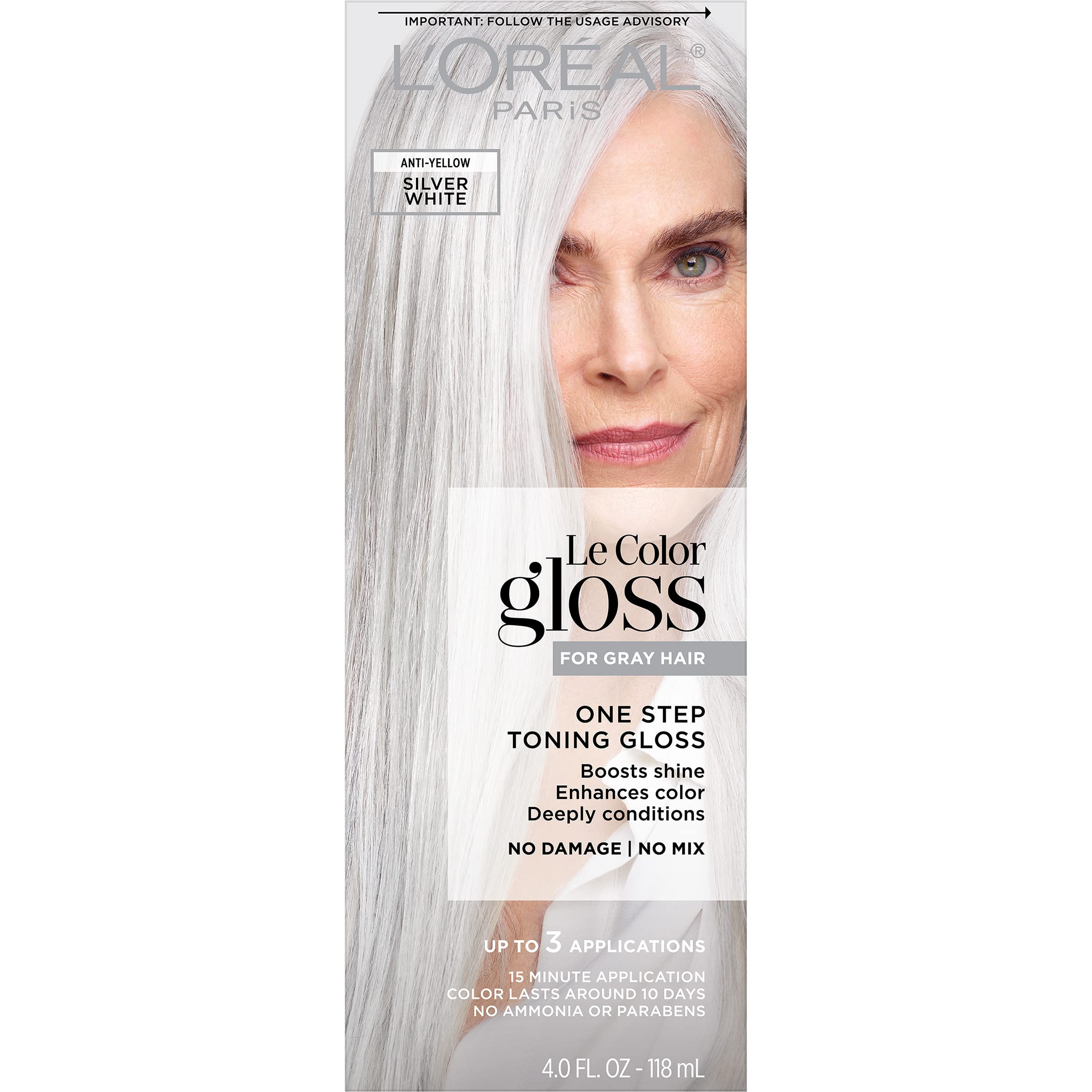 Tónico Para El Cabello L'oreal Paris Le Color Gloss Silver White, 1 Kit - Venta Internacional. $538