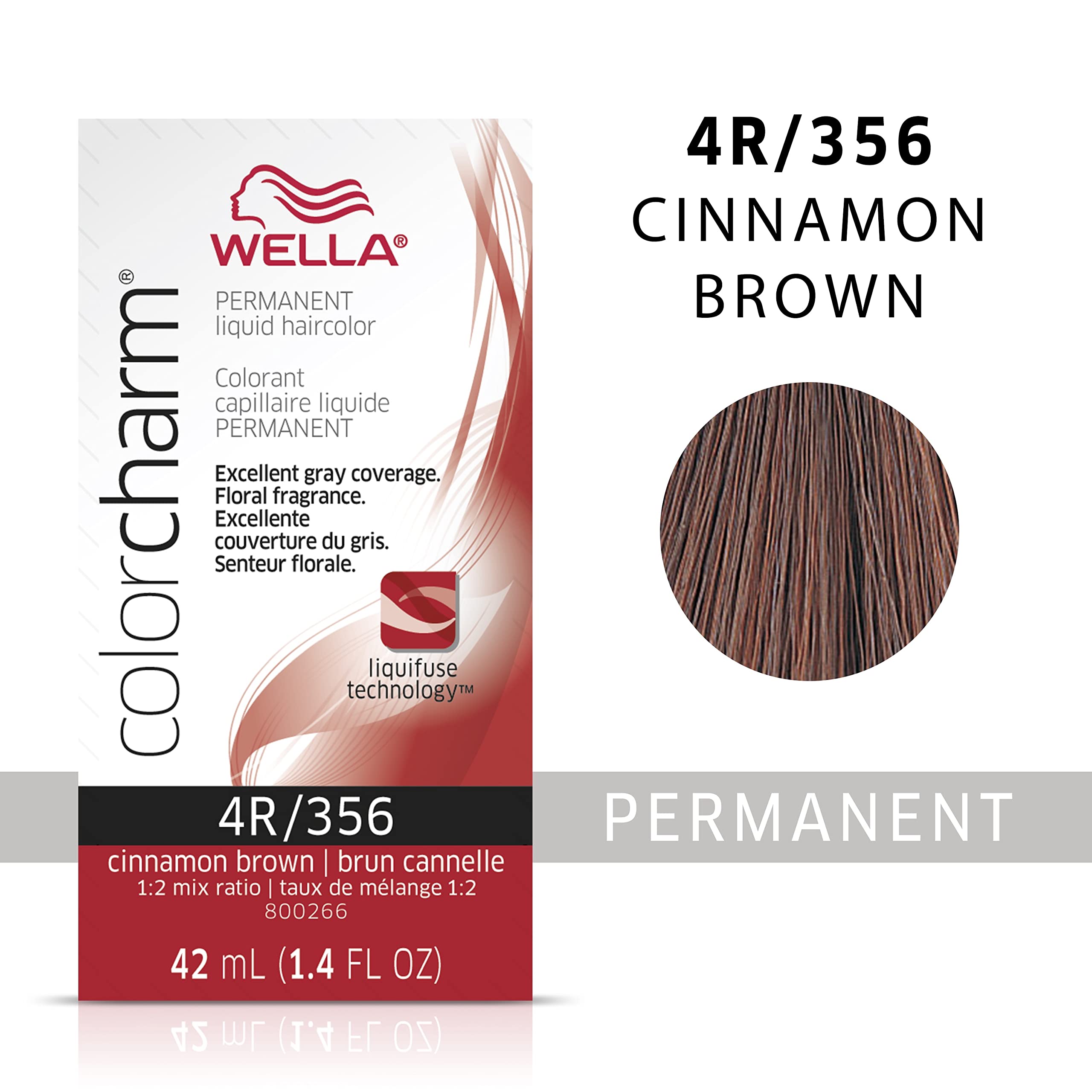 Foto 3 pulgar | Tinte De Pelo Wella Color Charm Permanent 4r Cinnamon Brown - Venta Internacional.