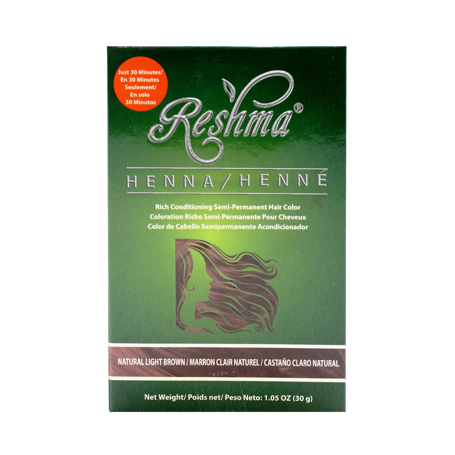 Tinte De Pelo Con Henna Reshma Beauty, 30 Minutos, Marrón Claro - Venta Internacional.