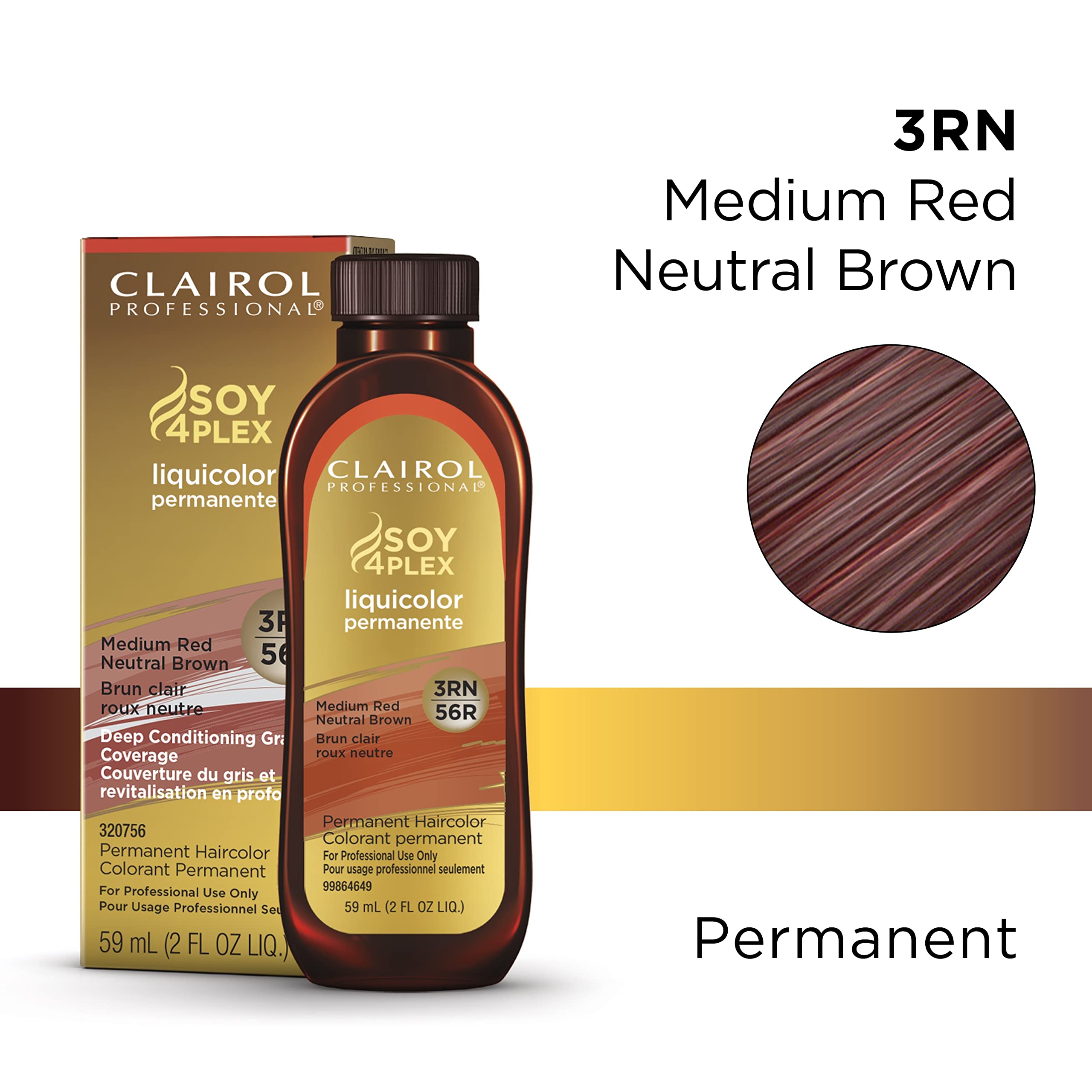 Foto 3 pulgar | Tinte Para El Cabello Clairol Professional Liquicolor 3rn Medium Red 60 Ml - Venta Internacional.