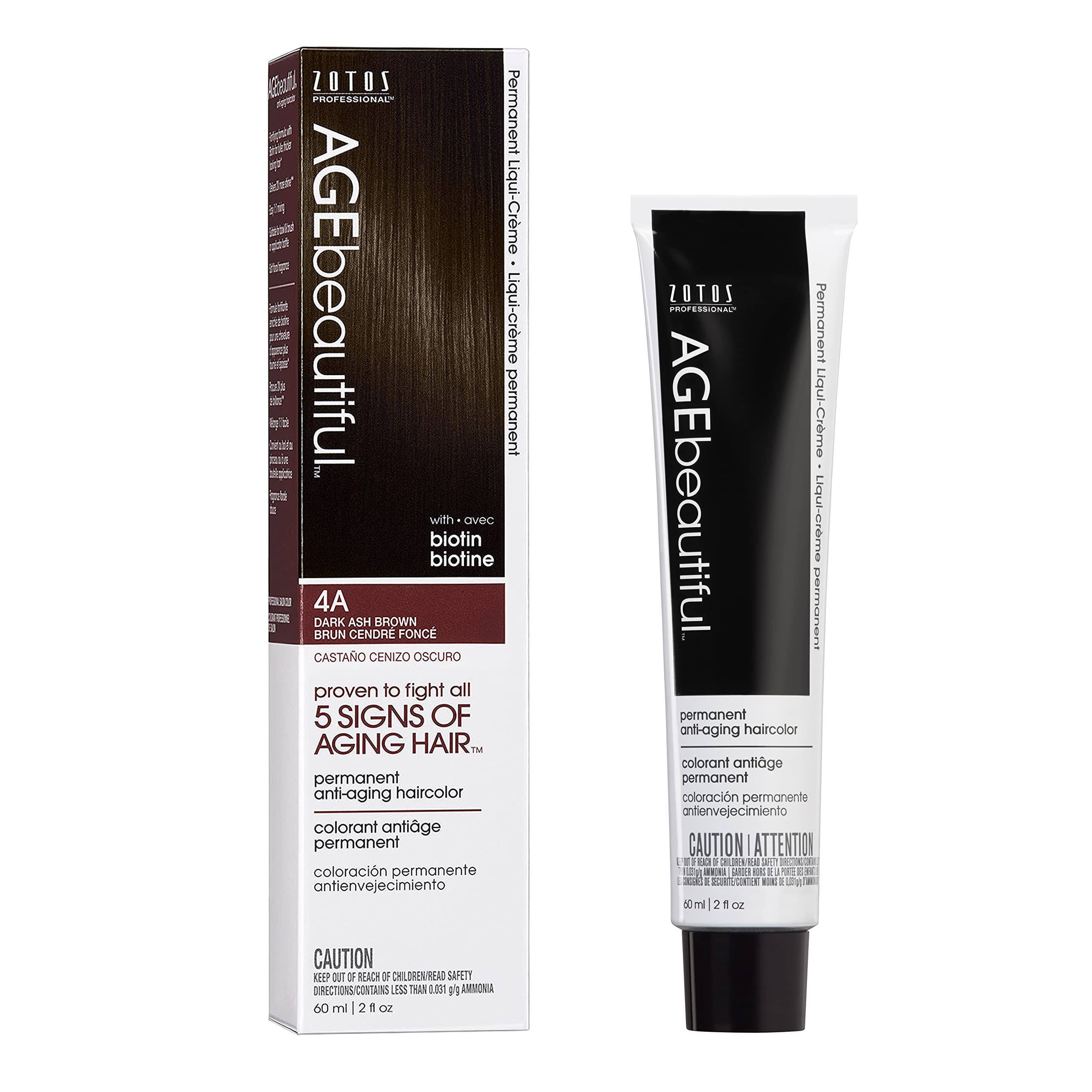 Color De Cabello Age Beautiful Liqui Creme 4a Marrón Ceniza Oscuro - Venta Internacional. $545