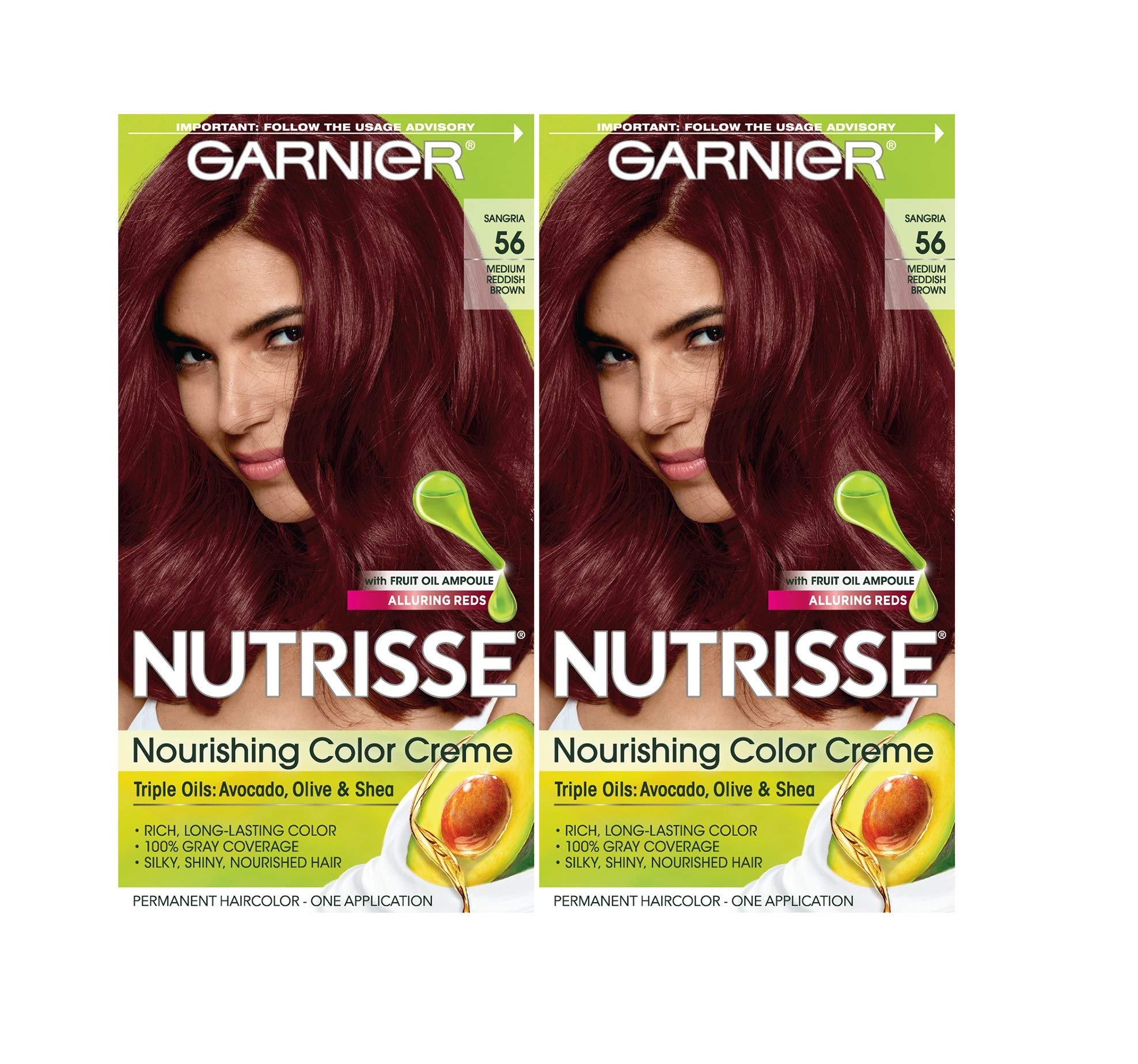 Foto 2 pulgar | Tinte Para El Cabello Garnier Nutrisse Nourishing Creme 56 Medium Rojizo - Venta Internacional.