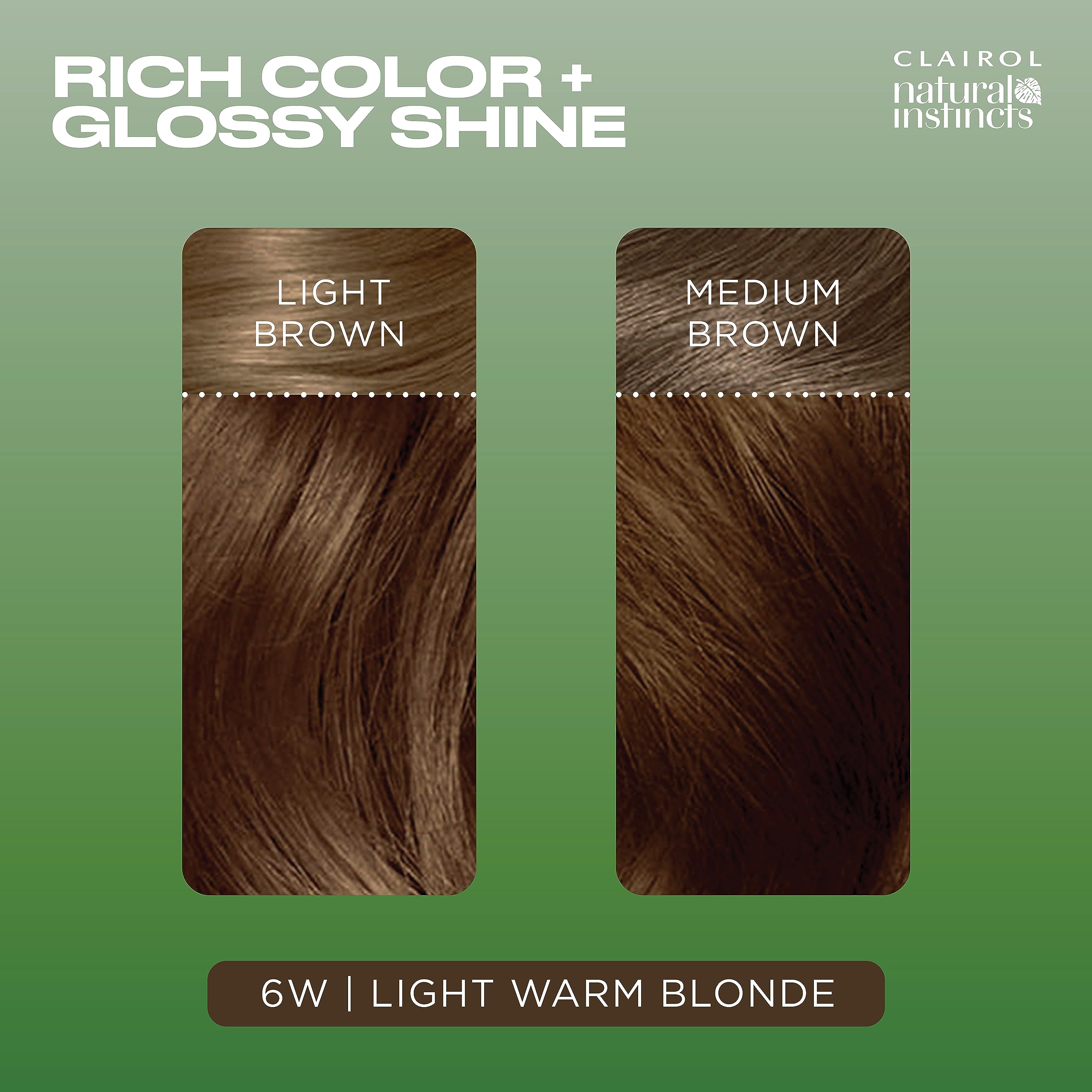 Foto 5 pulgar | Tinte Para El Cabello Clairol Natural Instincts Demi-permanent 6w Brown X3 - Venta Internacional.