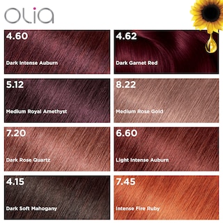 Foto 5 | Tinte Para El Cabello Garnier Olia Sin Amoniaco 4.60 Castaño Oscuro, 2 X 60 Ml - Venta Internacional.