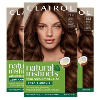 Foto 1 | Tinte Para El Cabello Clairol Natural Instincts Demi-permanent 5bz Pack 3 - Venta Internacional.