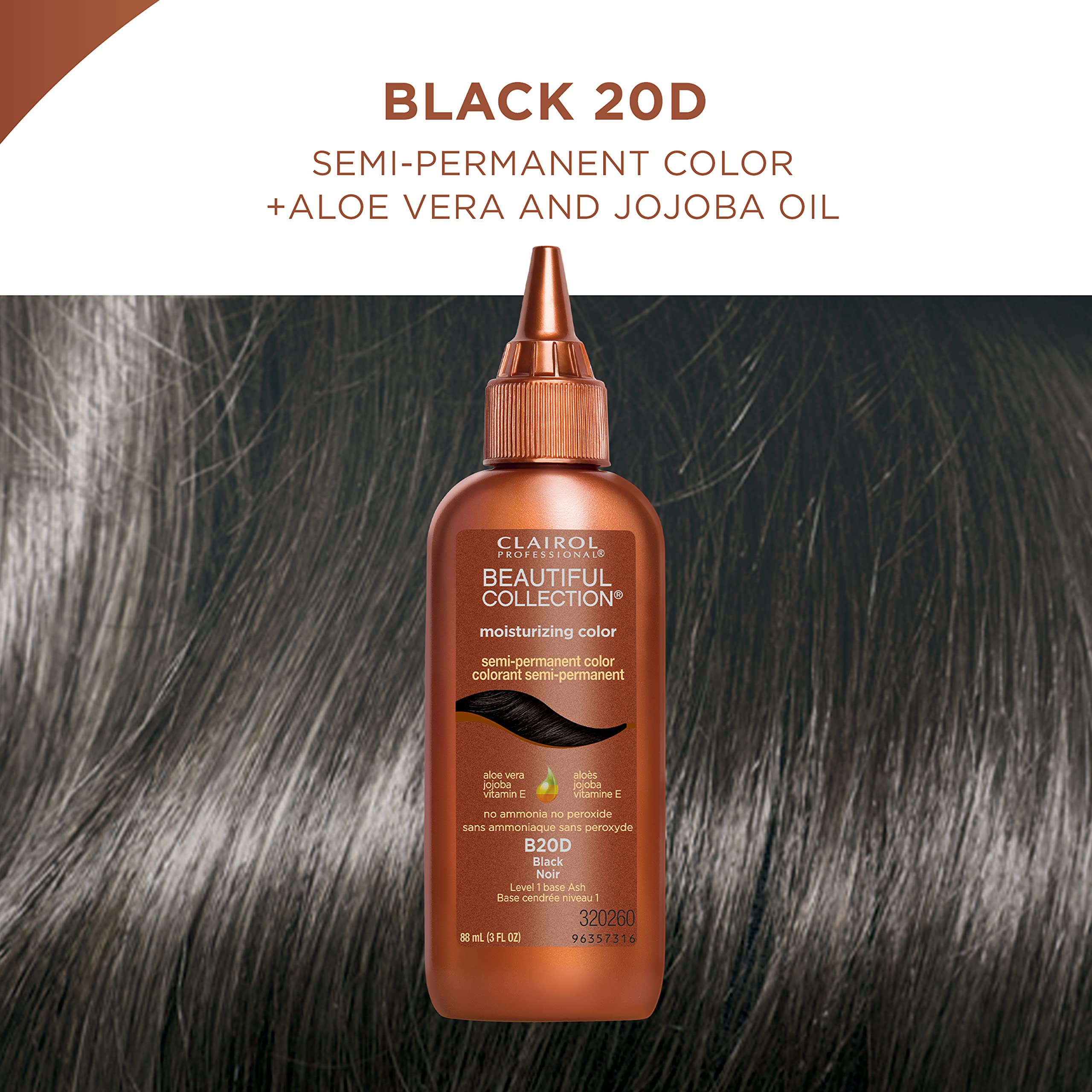 Foto 5 pulgar | Tinte De Pelo Clairol Professional Beautiful Collection 20d Black - Venta Internacional.