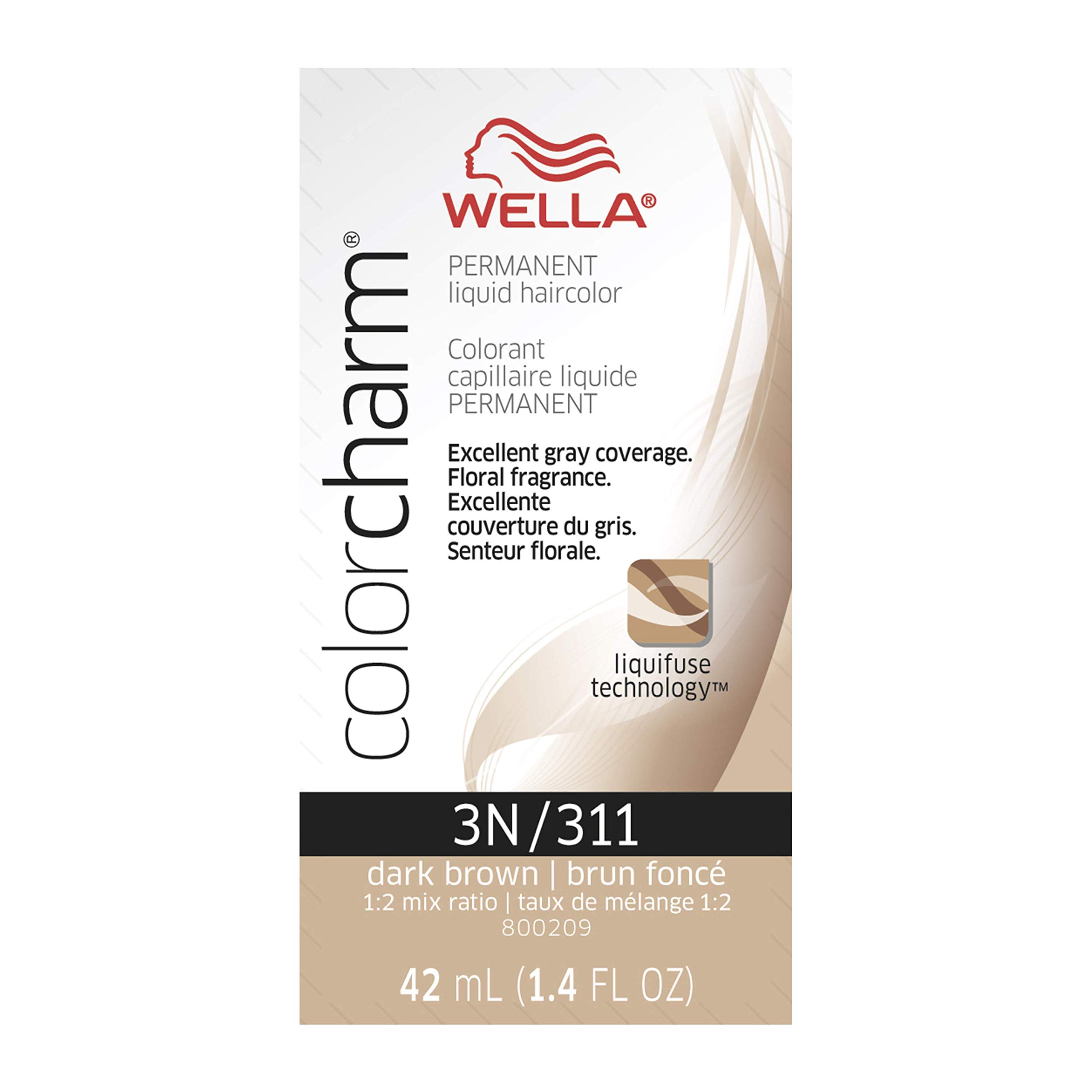 Foto 2 pulgar | Tinte De Pelo Wella Color Charm Permanent Liquid 3n Castaño Oscuro - Venta Internacional.