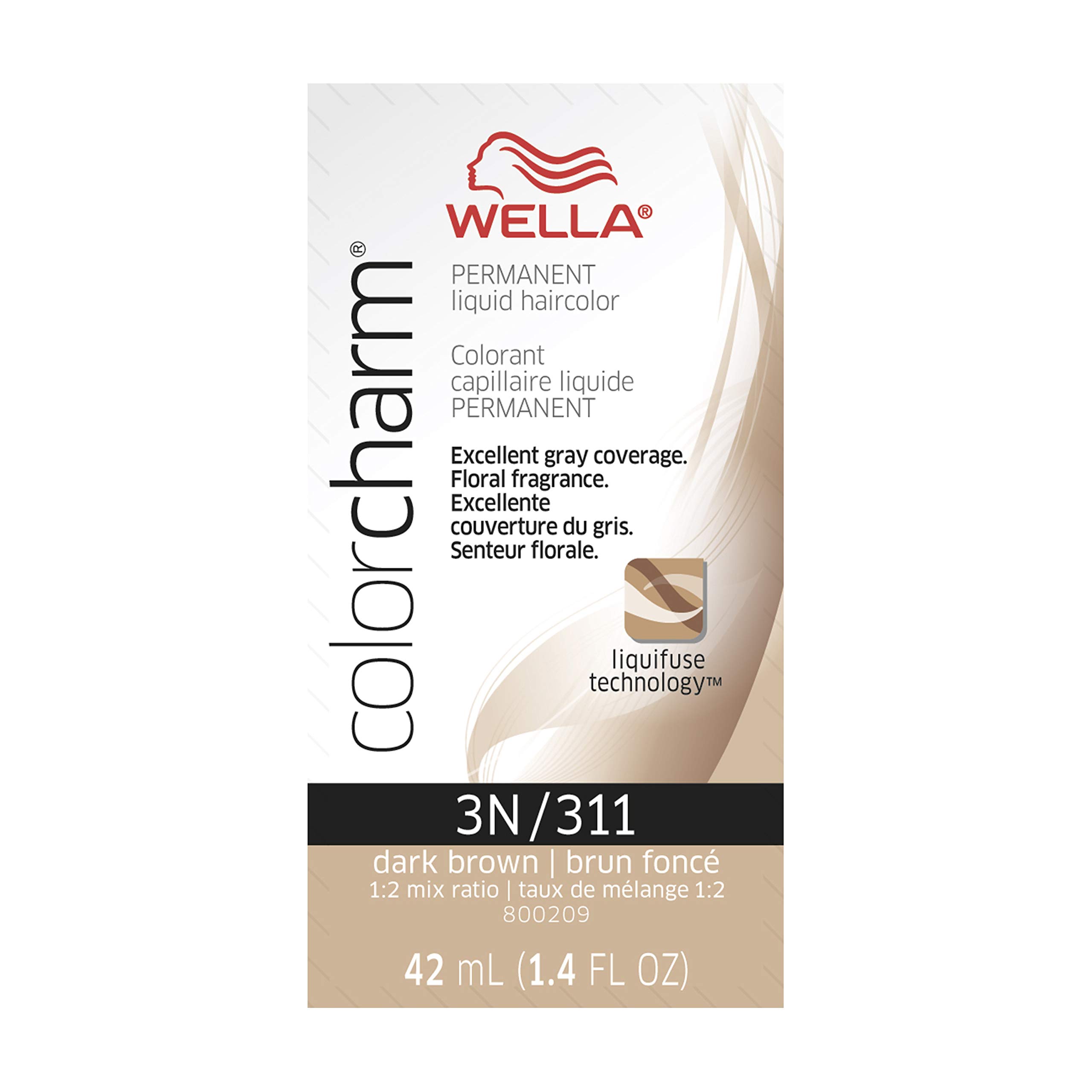 Foto 3 pulgar | Tinte De Pelo Wella Color Charm Permanent Liquid 3n Castaño Oscuro - Venta Internacional.
