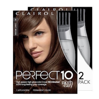 Foto 1 | Tinte Para El Cabello Clairol Nice'n Easy Perfect 10 6 Castaño Claro X2 - Venta Internacional.