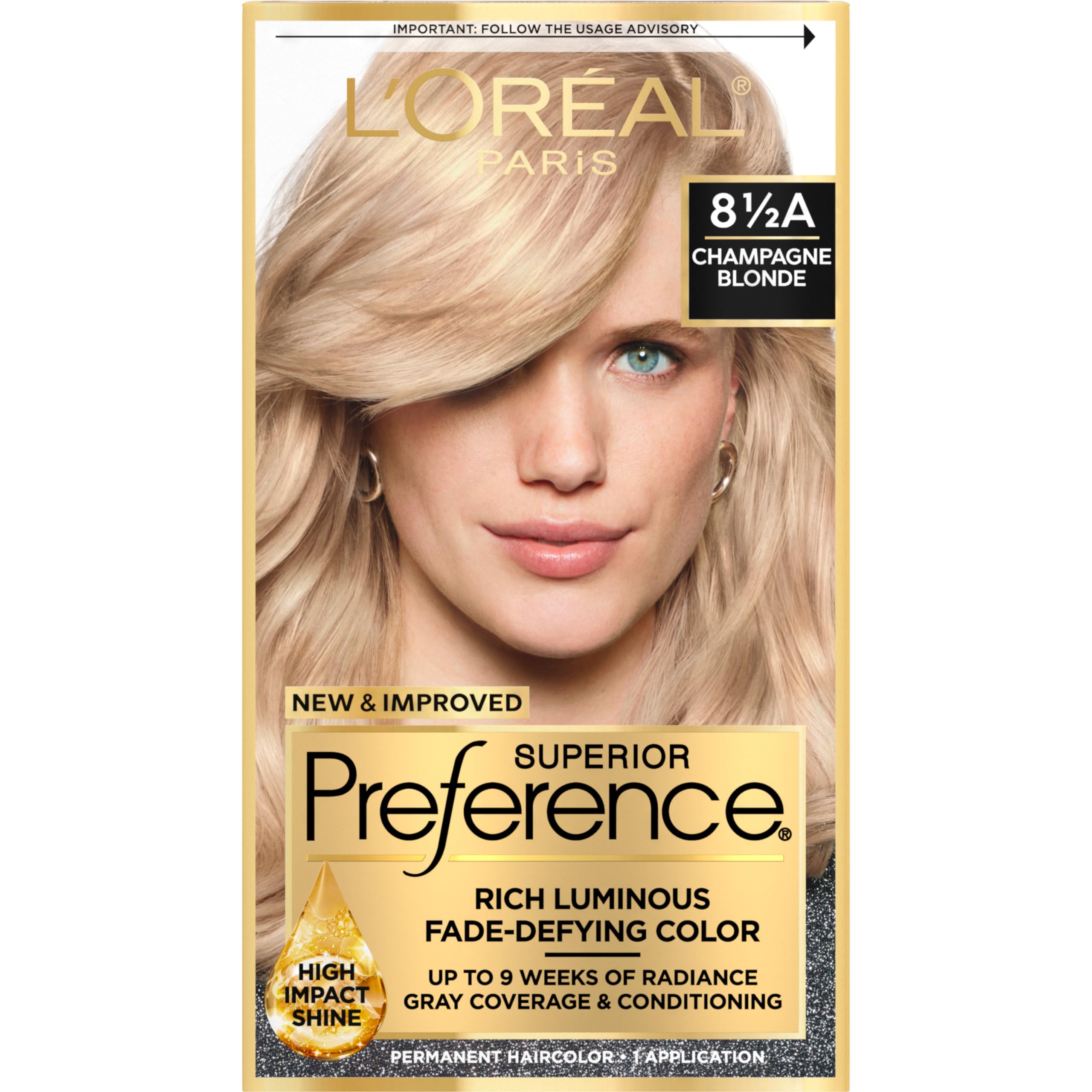 Foto 1 | Tinte Para El Cabello L'oreal Paris Superior Preference 8.5 A Champagne - Venta Internacional.