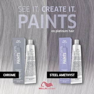 Foto 7 | Tinte Semipermanente Para El Cabello Wella Color Charm Paints Steel Amethyst - Venta Internacional.
