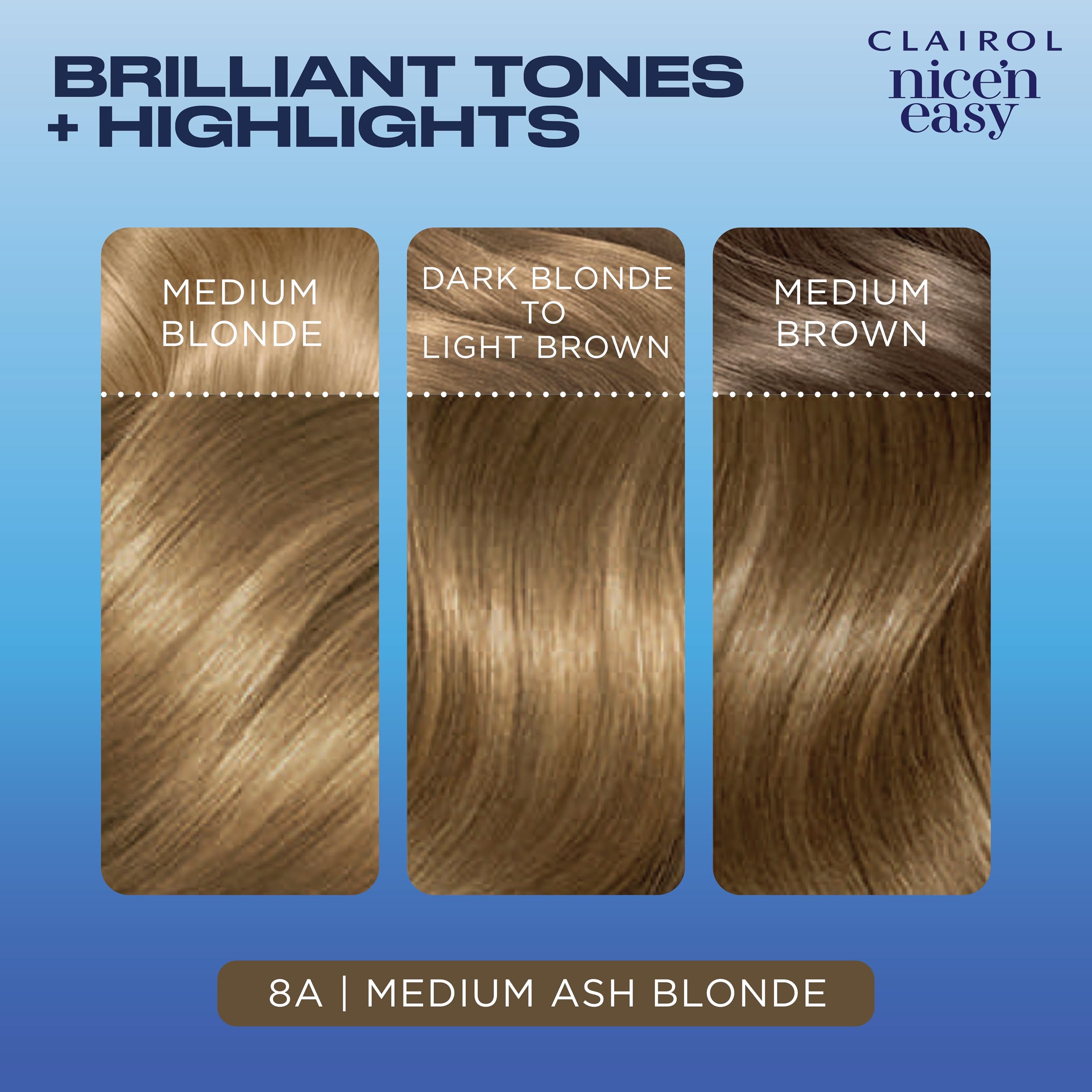 Foto 6 pulgar | Tinte Para El Cabello Clairol Nice'n Easy 8a, Rubio Ceniza Medio, Paquete De 3 - Venta Internacional.