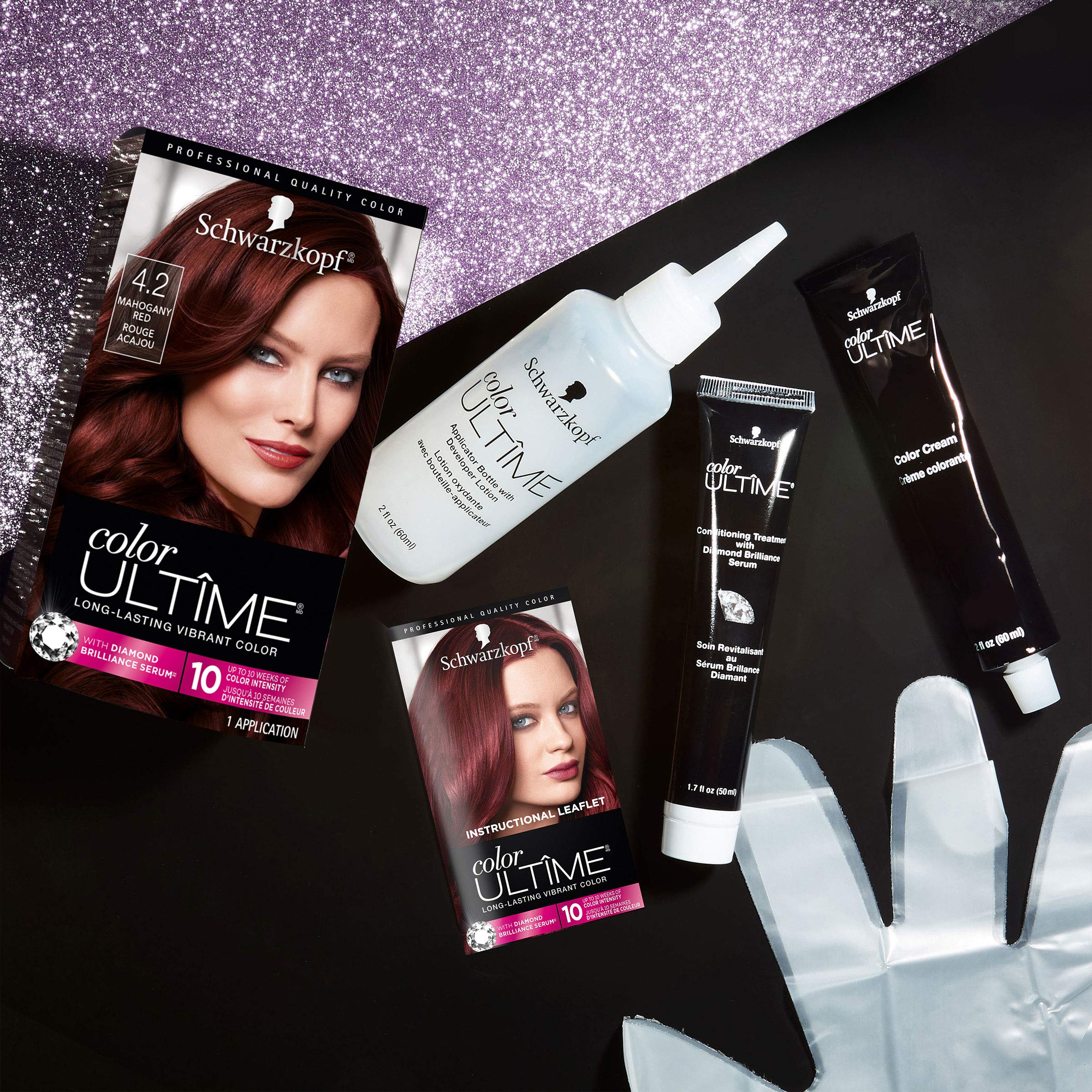 Foto 5 pulgar | Tinte Para El Cabello Schwarzkopf Color Ultime 4.2 Rojo Caoba - Venta Internacional.
