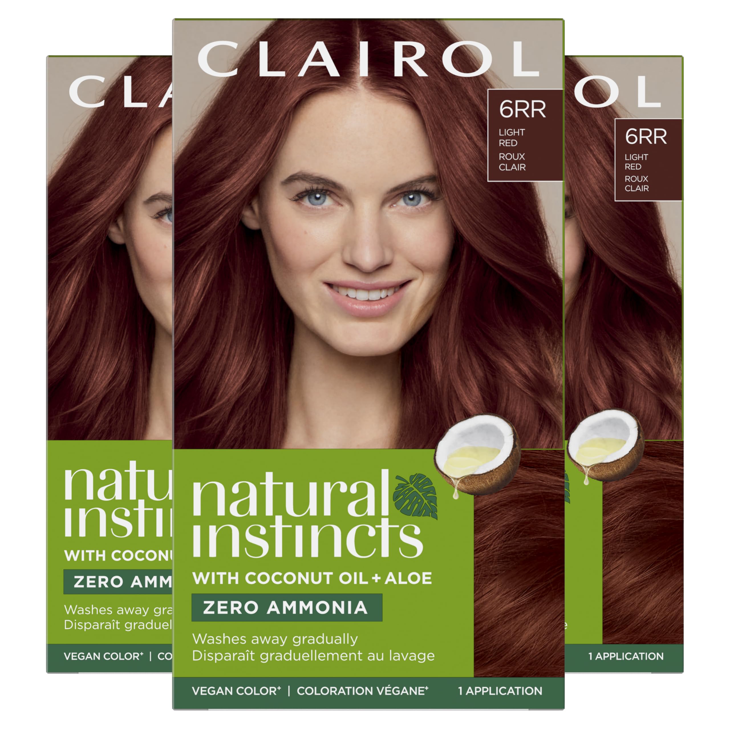 Foto 2 pulgar | Tinte Para El Cabello Clairol Natural Instincts Demi-permanent 6rr X3 - Venta Internacional.