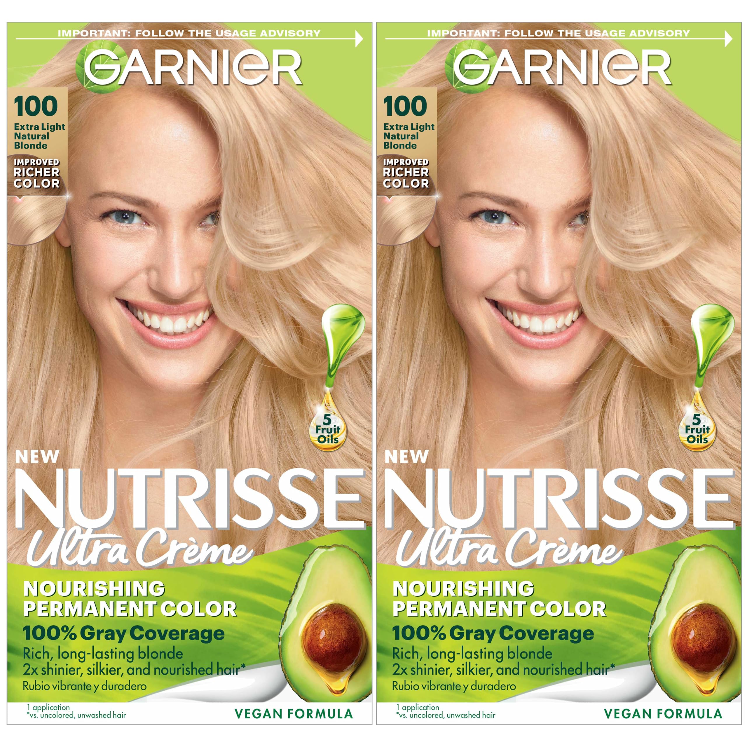 Foto 2 pulgar | Tinte Para El Cabello Garnier Nutrisse Nourishing Creme 100 Extra Light - Venta Internacional.