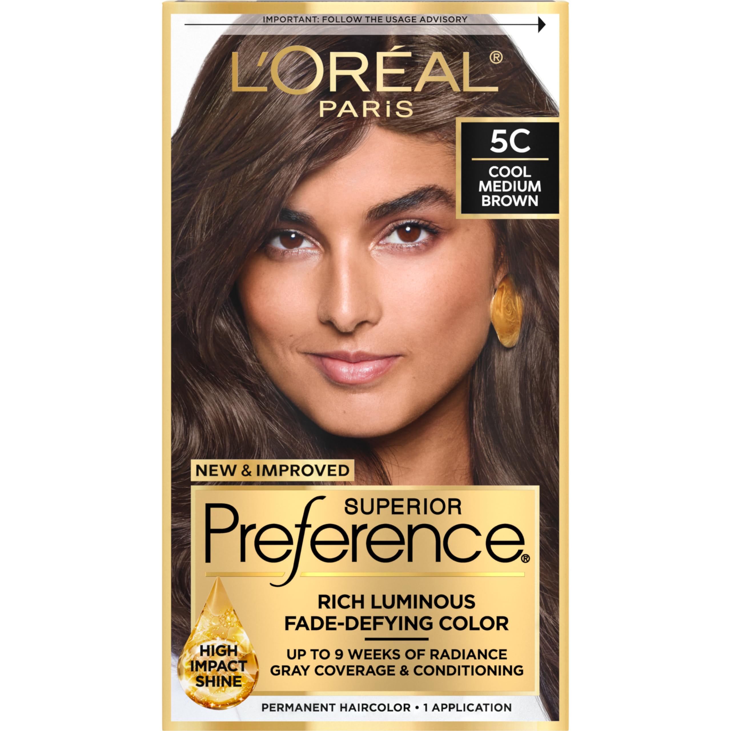 Tinte Para El Cabello L'oreal Paris Superior Preference 5c Marrón Medio - Venta Internacional.