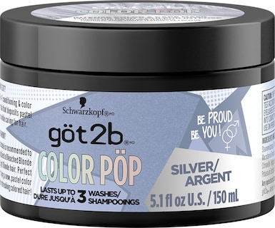 Foto 1 | Mascarilla Para Teñir El Cabello Got2b Color Pop Semipermanente Plateada 150 Ml - Venta Internacional.