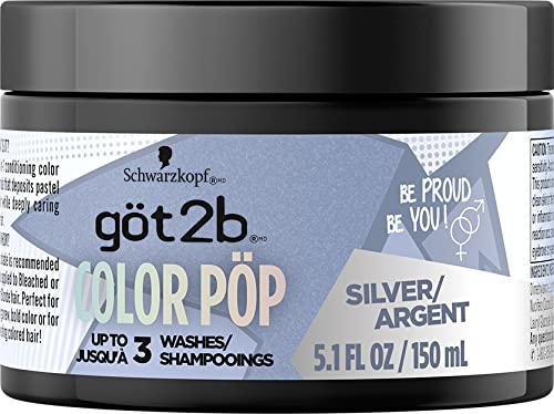Foto 8 pulgar | Mascarilla Para Teñir El Cabello Got2b Color Pop Semipermanente Plateada 150 Ml - Venta Internacional.
