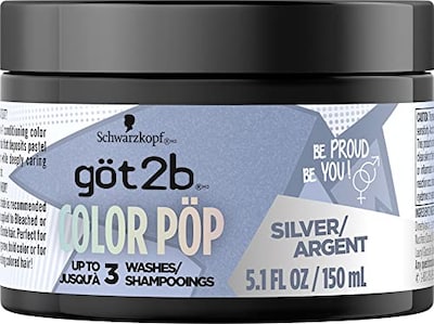 Foto 7 | Mascarilla Para Teñir El Cabello Got2b Color Pop Semipermanente Plateada 150 Ml - Venta Internacional.