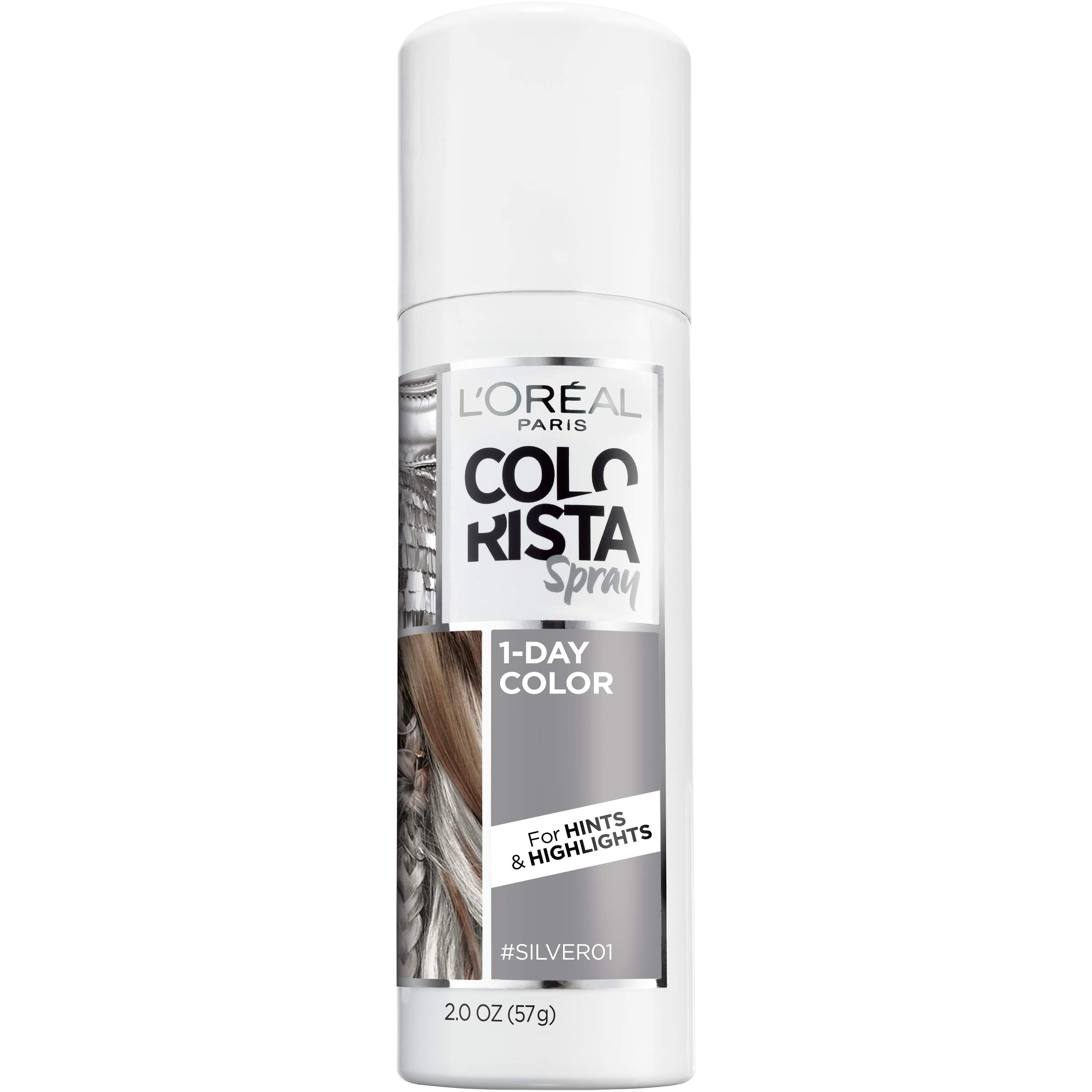 Foto 2 pulgar | Spray Para Teñir El Cabello L'oreal Paris Colorista 1-day Silver 60 Ml - Venta Internacional.