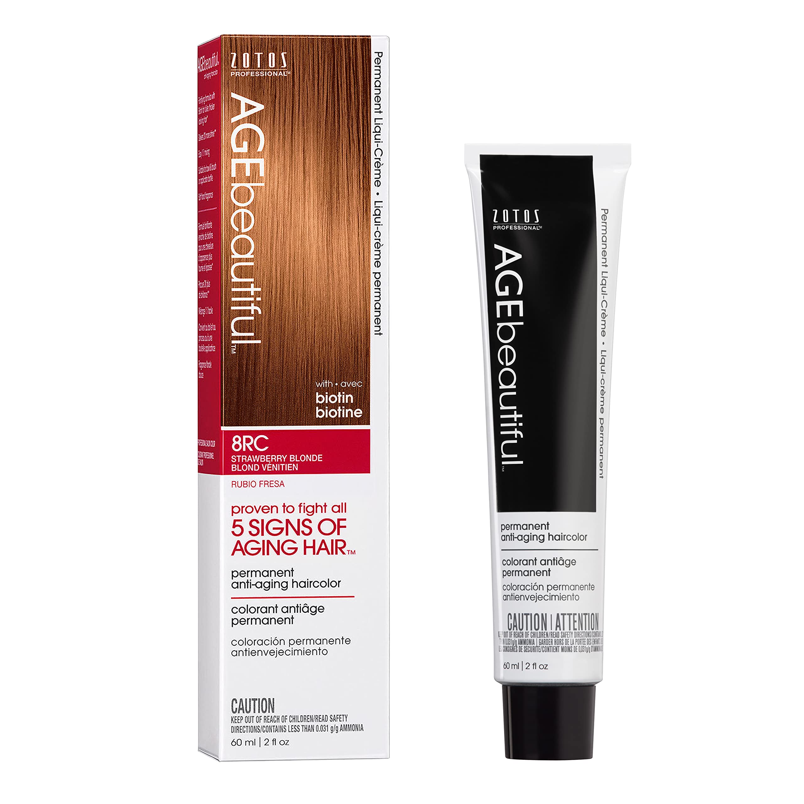 Tinte De Pelo Age Beautiful Liqui Creme 8rc Rubio Fresa - Venta Internacional.