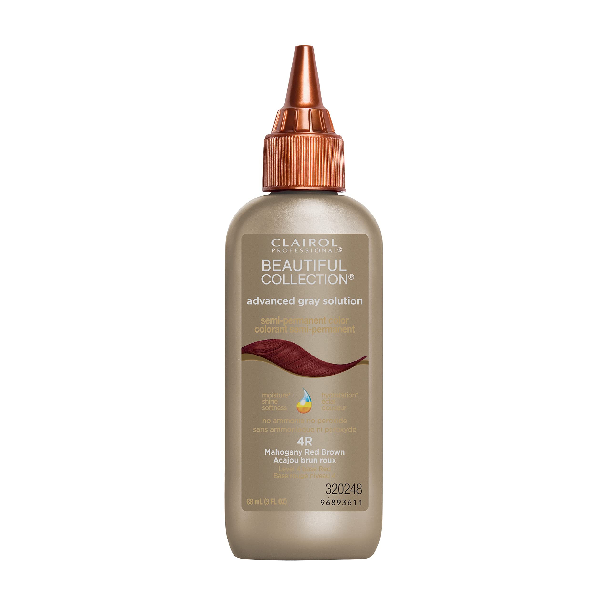 Foto 2 pulgar | Tinte Para El Cabello Clairol Professional Beautiful Advanced Gray 4r 90ml - Venta Internacional.