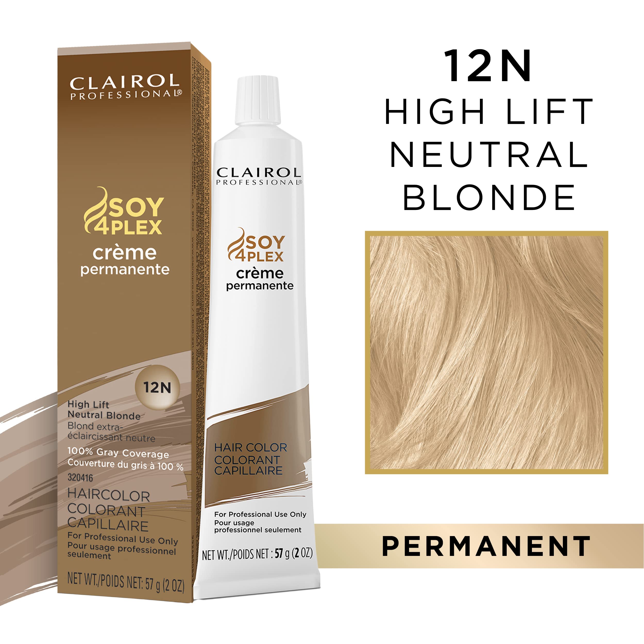 Foto 3 pulgar | Tinte De Pelo Clairol Professional Permanent Crème 12n High Lift - Venta Internacional.