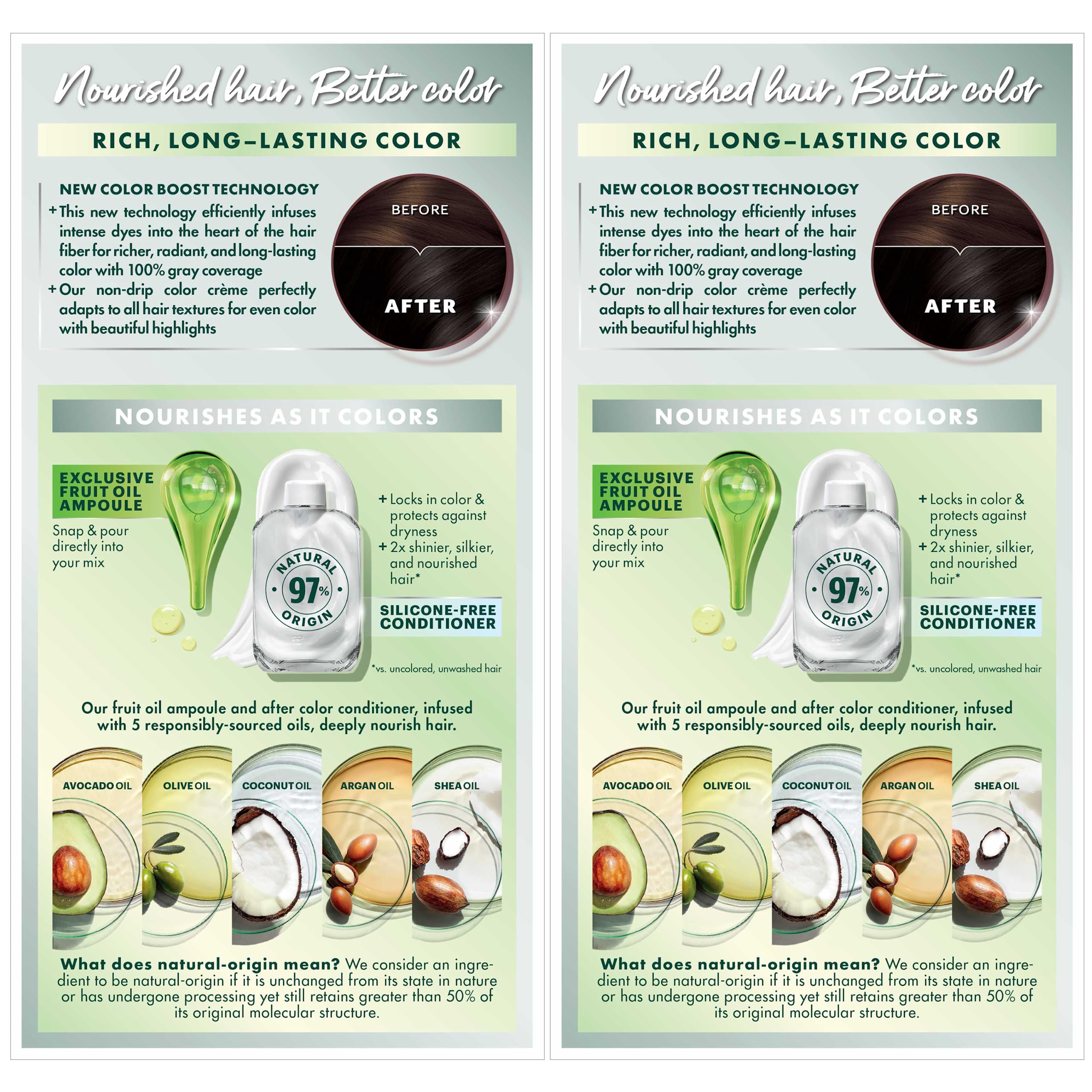 Foto 4 pulgar | Tinte Para El Cabello Garnier Nutrisse Nourishing Creme 20 Soft Black 2x - Venta Internacional.
