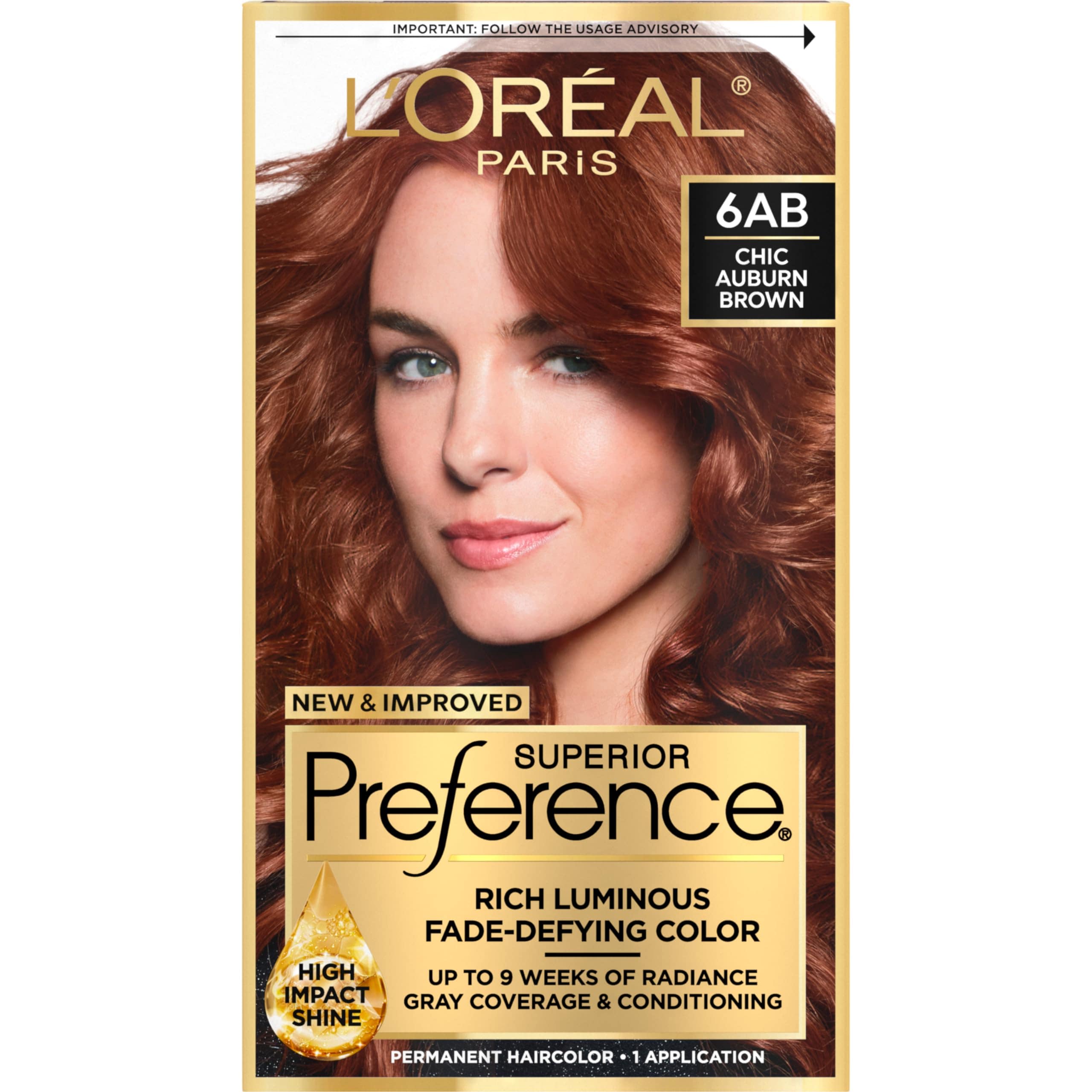 Tinte Para El Cabello L'oreal Paris Superior Preference 6ab Chic Auburn - Venta Internacional. $594