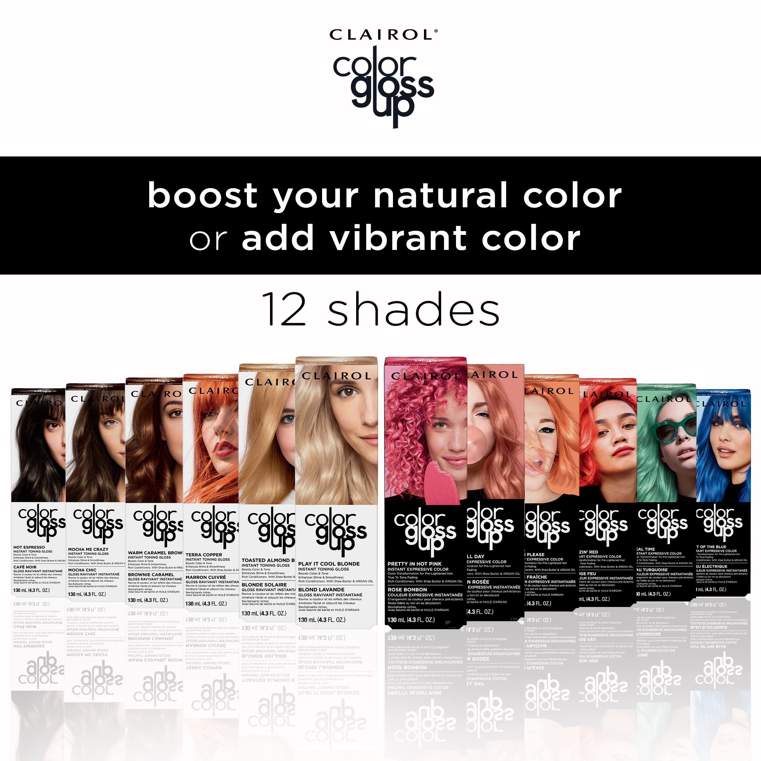 Foto 3 pulgar | Tinte Para El Cabello Clairol Color Gloss Up Toasted Almond Blonde X2 - Venta Internacional.