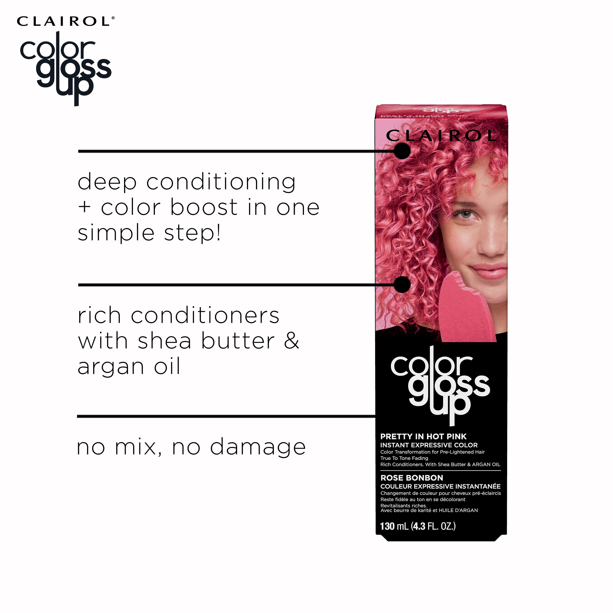 Foto 5 pulgar | Tinte Para El Cabello Clairol Color Gloss Up Temporary Out Of The Blue - Venta Internacional.