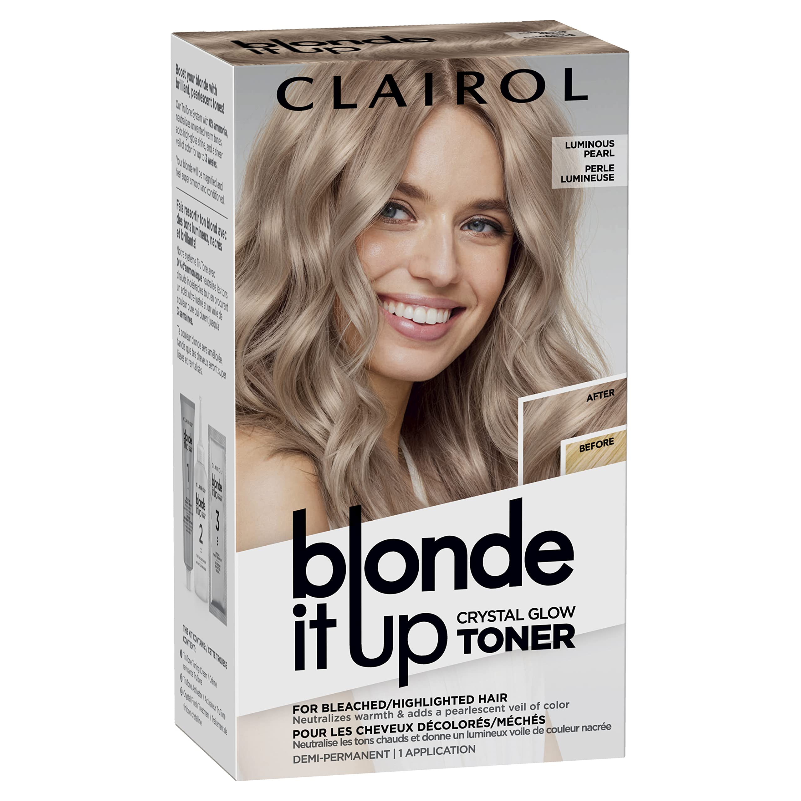 Foto 2 pulgar | Tinte Para El Cabello Clairol Blonde It Up Crystal Glow Toners Pearl - Venta Internacional.