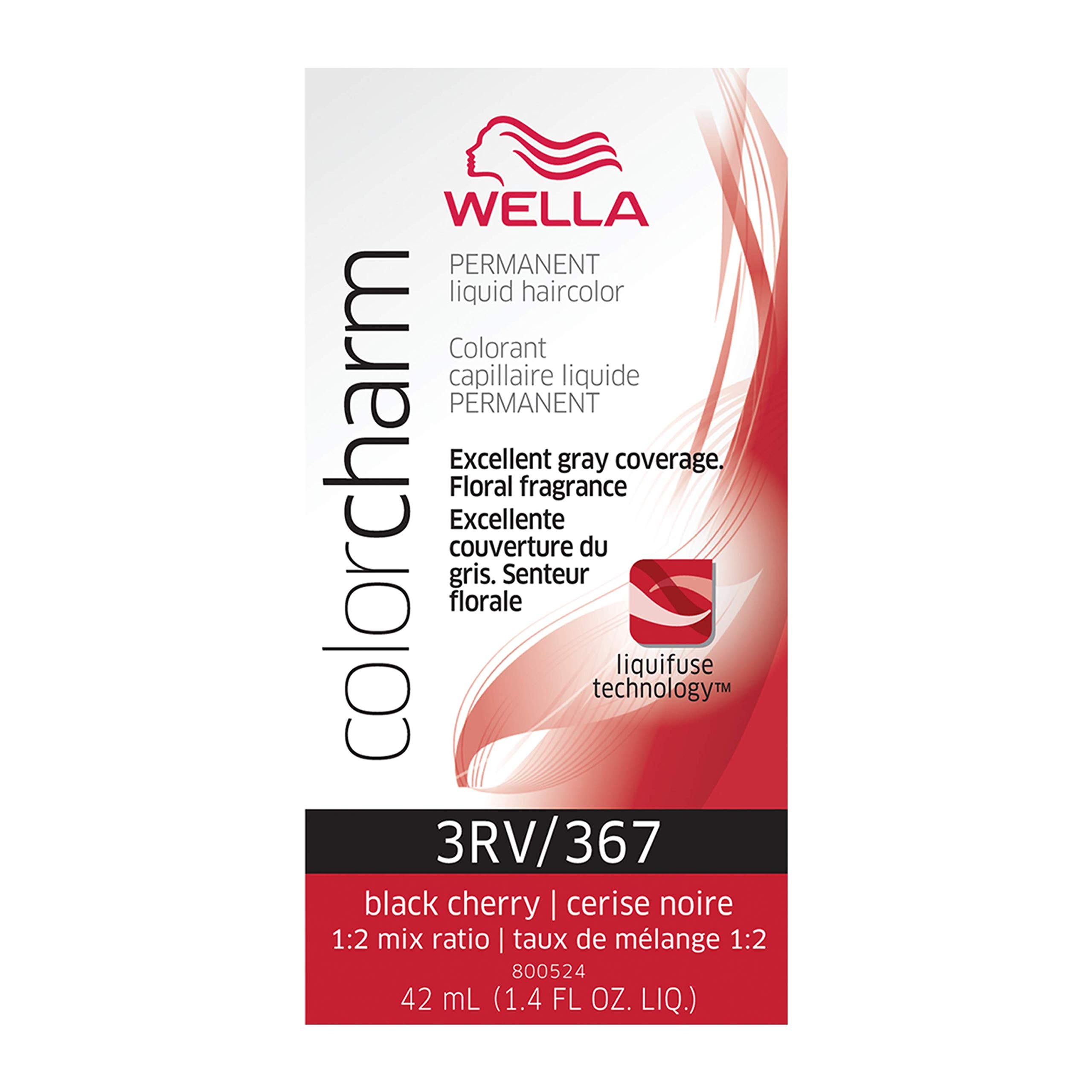 Foto 2 pulgar | Tinte De Pelo Wella Color Charm Permanent Liquid 3rv Black Cherry - Venta Internacional.