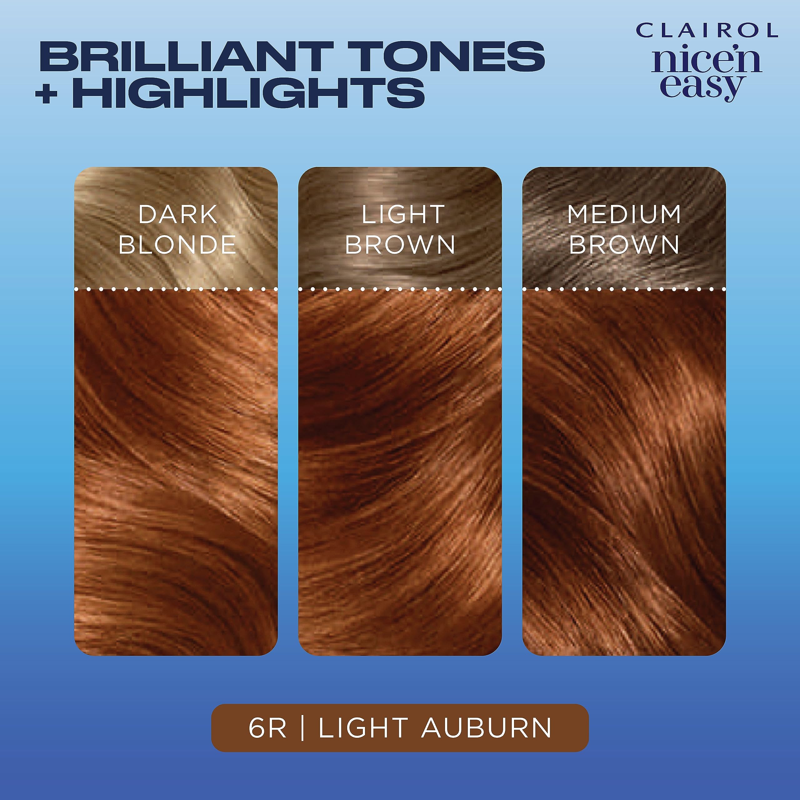 Foto 5 | Tinte De Pelo Clairol Nice'n Easy 6r, Castaño Claro, 3 Unidades - Venta Internacional.