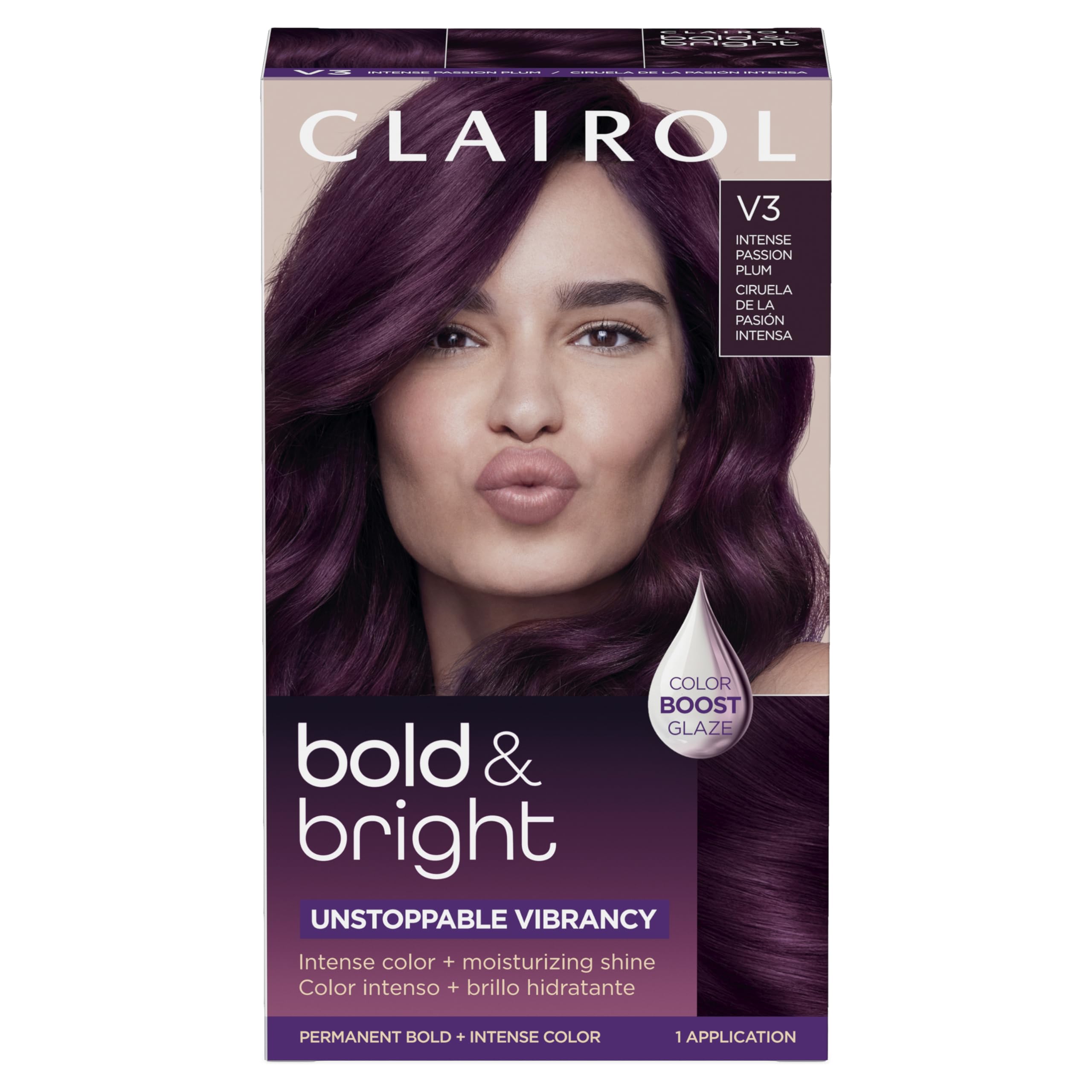 Foto 2 pulgar | Tinte Para El Cabello Clairol Bold & Bright V3 Intense Passion Plum - Venta Internacional.