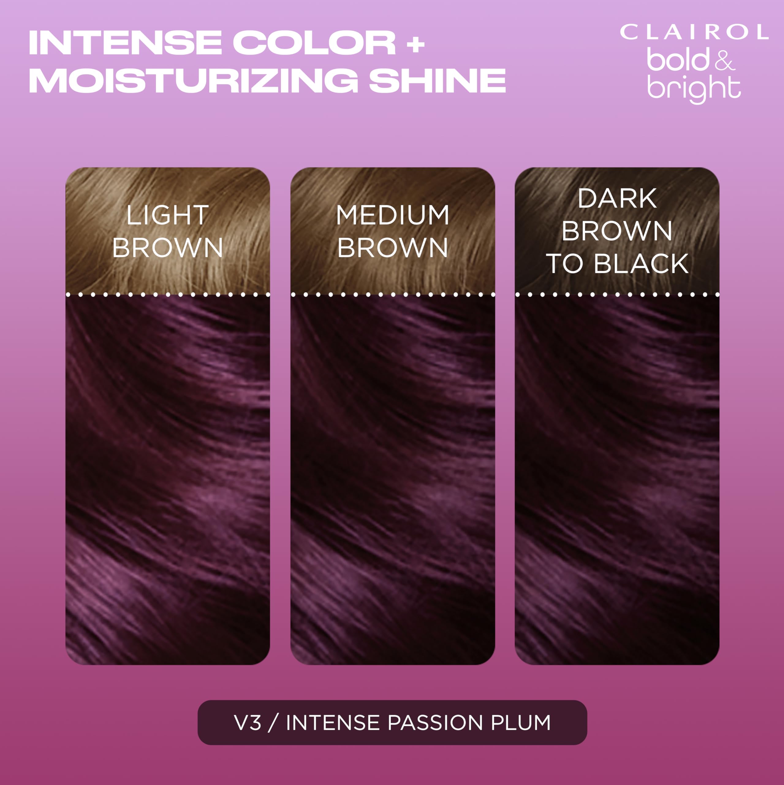 Foto 4 pulgar | Tinte Para El Cabello Clairol Bold & Bright V3 Intense Passion Plum - Venta Internacional.