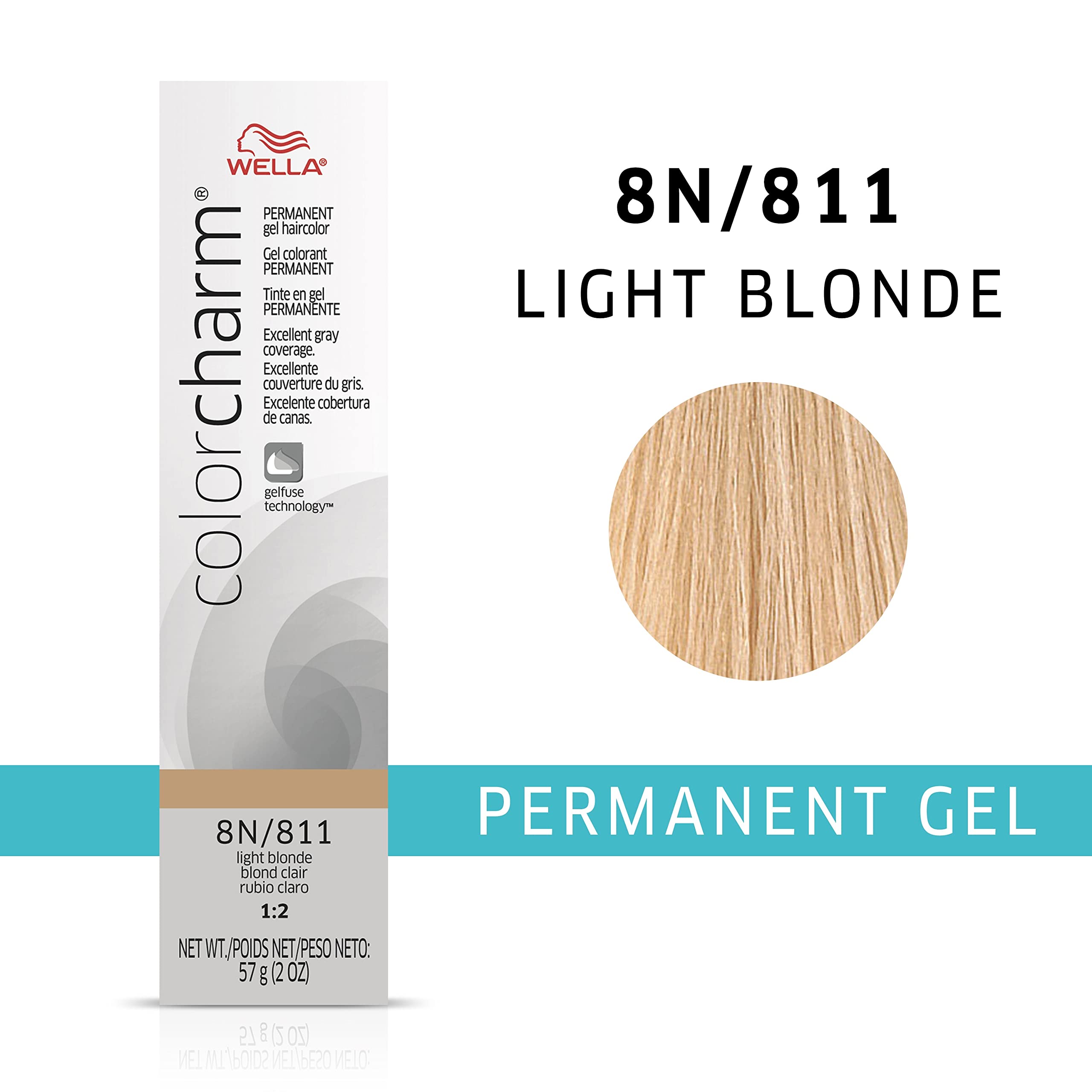 Foto 2 | Color De Cabello Wella Color Charm Gel Permanente 8n Rubio Claro - Venta Internacional.