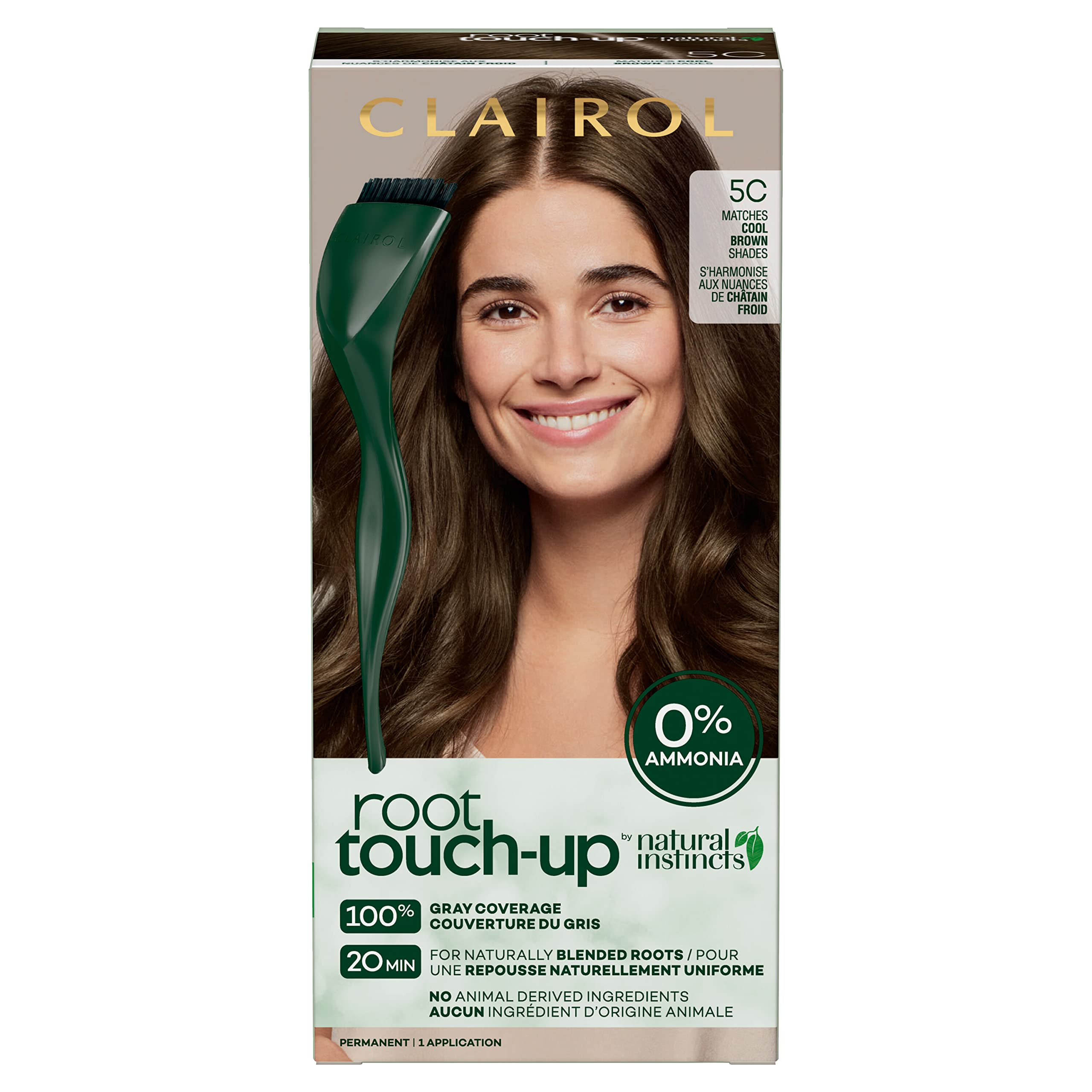 Foto 2 pulgar | Tinte Para El Cabello Clairol Root Touch-up Natural Instincts 5c Cool Brown - Venta Internacional.