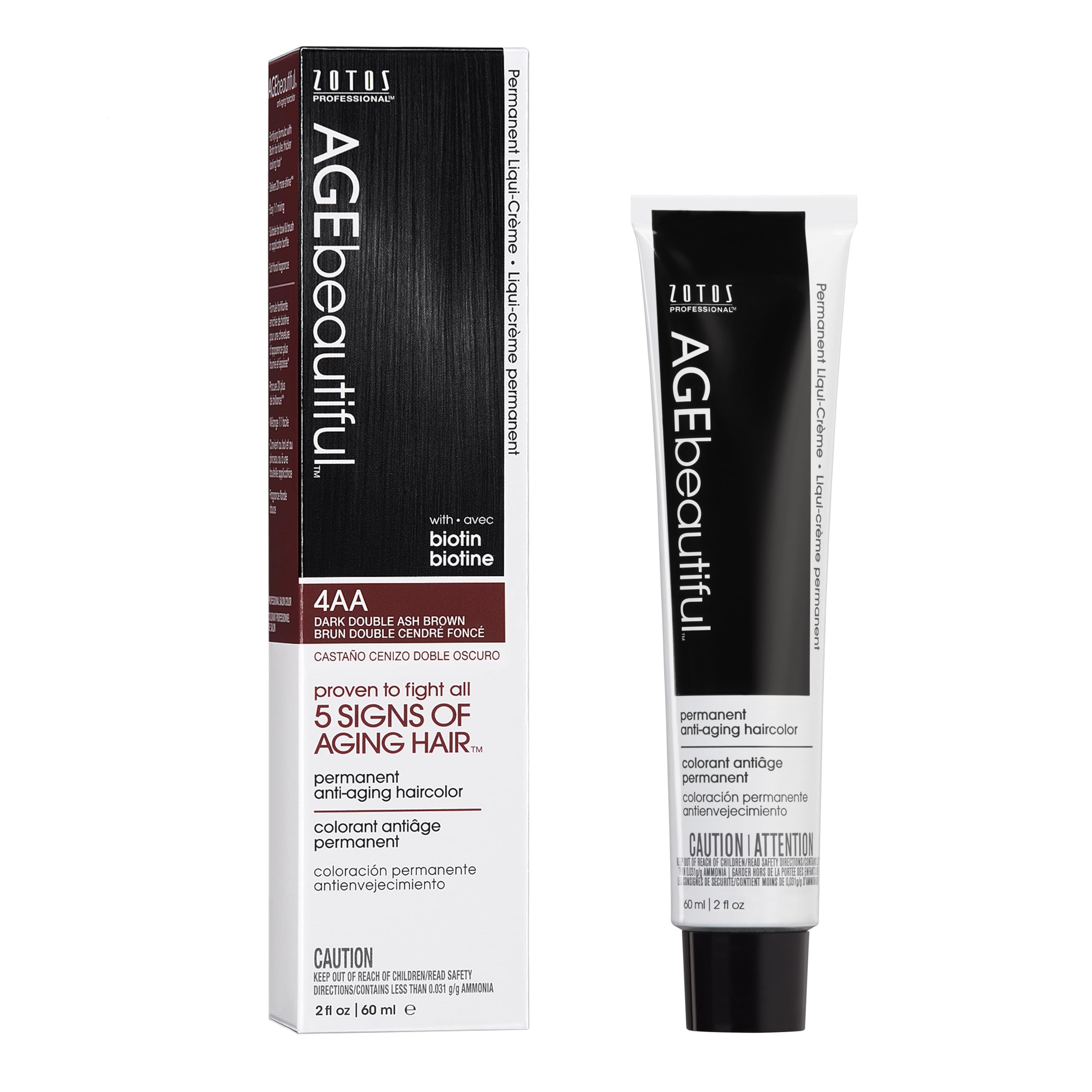 Foto 2 pulgar | Color De Cabello Age Beautiful Liqui Creme 4aa Double Ash, 100 Ml - Venta Internacional.