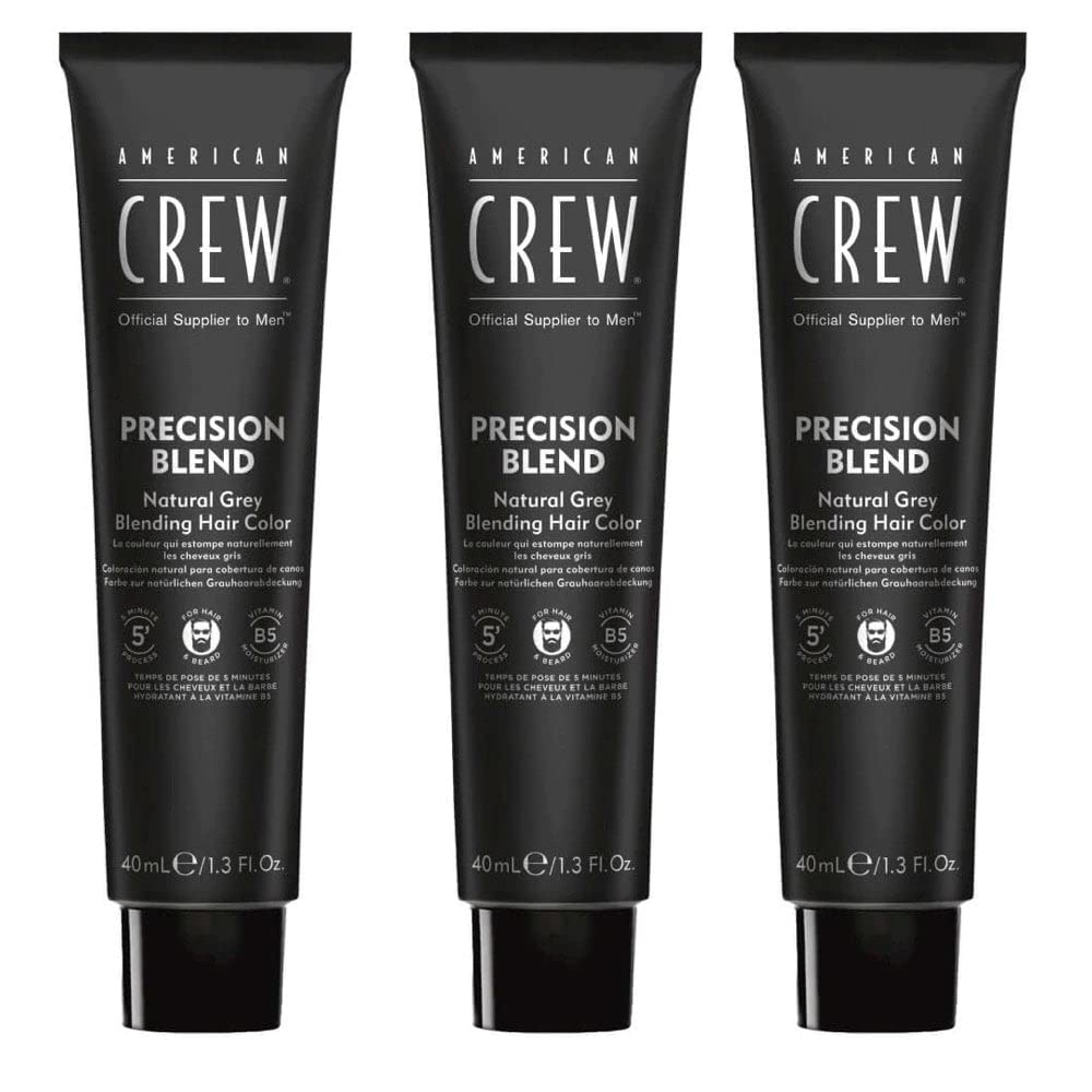 Foto 2 pulgar | Tinte De Pelo Temporal American Crew Para Hombre, Gris Natural, 40 Ml - Venta Internacional.