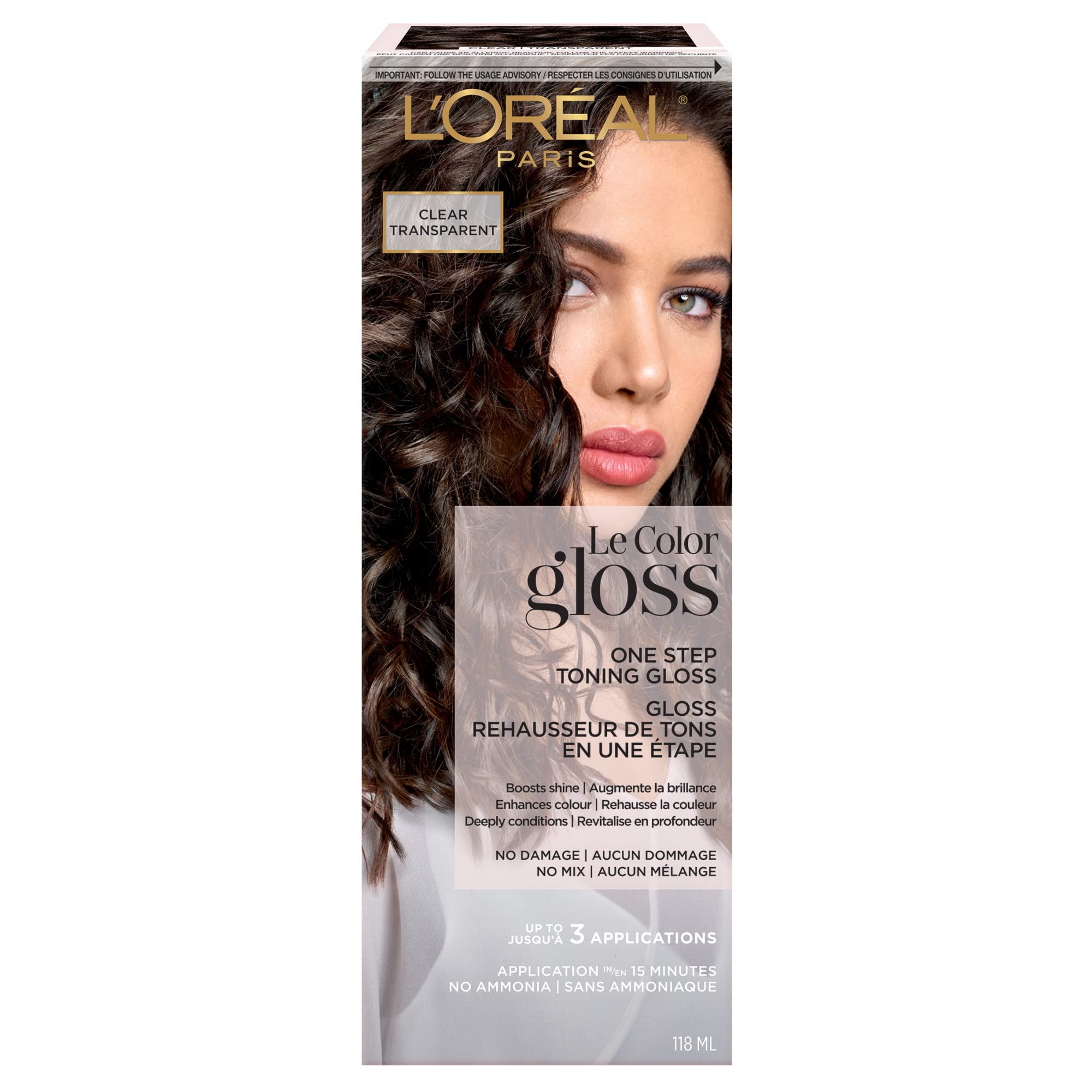 Foto 2 pulgar | Brillo De Pelo L'oreal Paris Le Color One Step Tonificante, Transparente, 120 Ml - Venta Internacional.