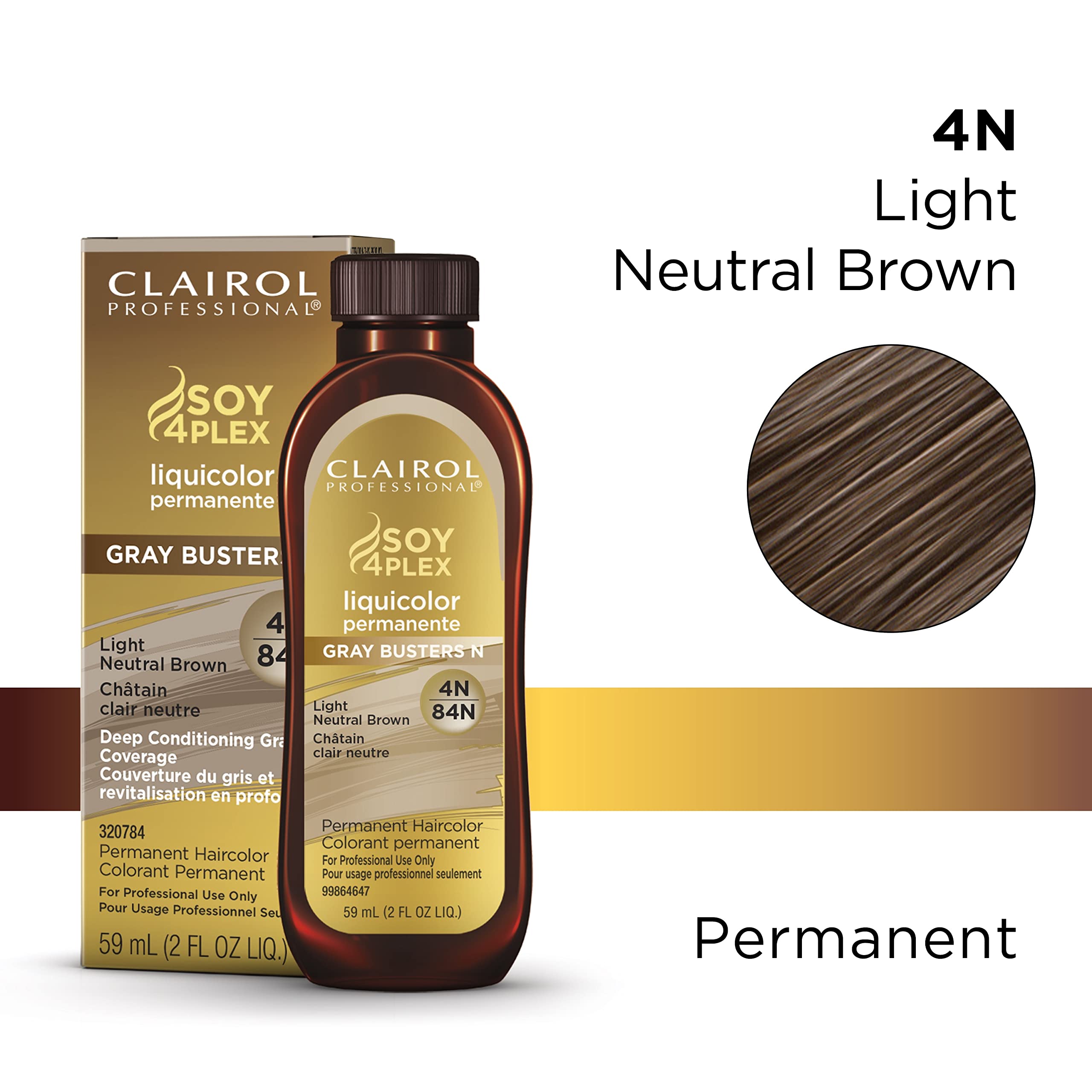 Foto 3 pulgar | Tinte De Pelo Clairol Professional Liquicolor 4n Light Neutral - Venta Internacional.