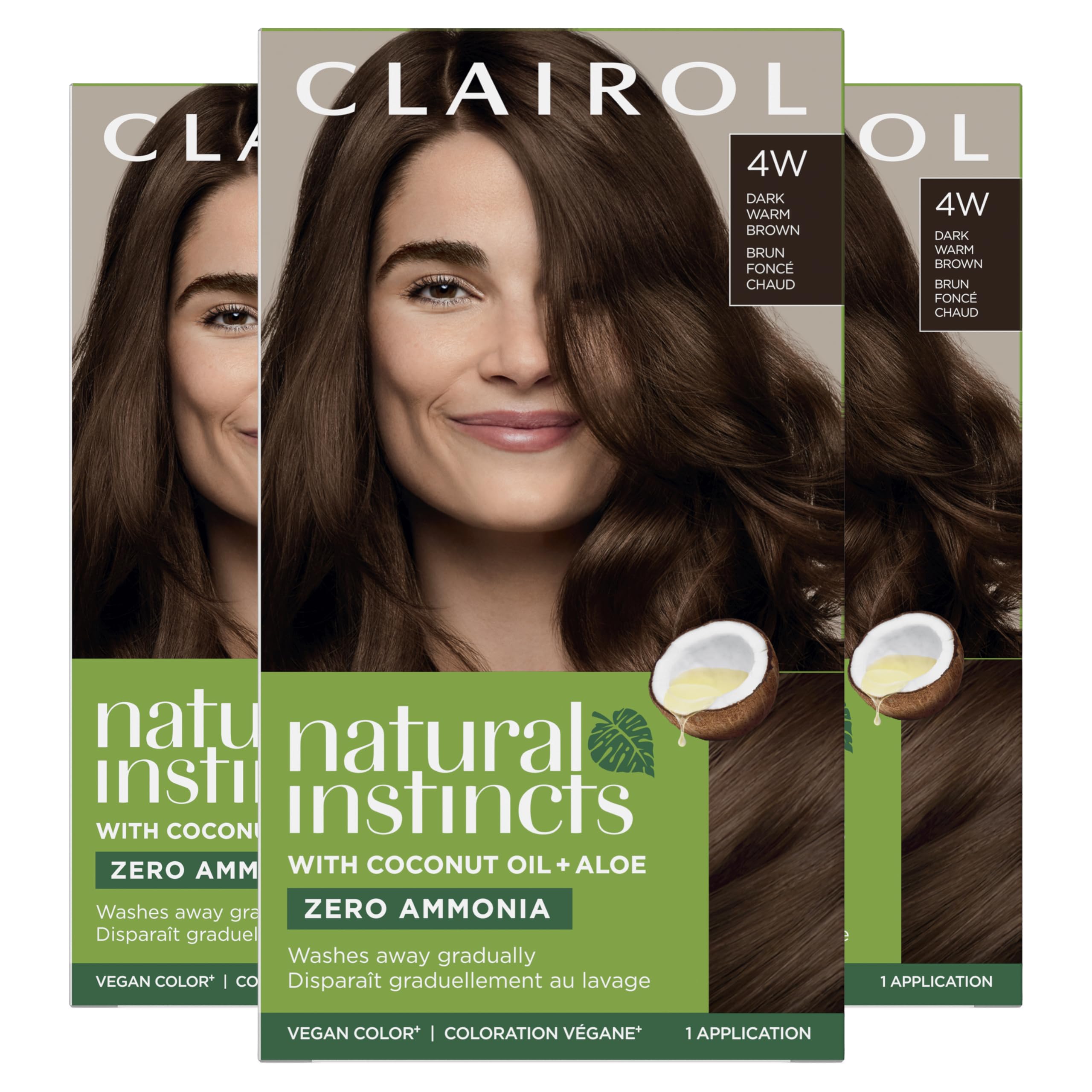 Foto 2 pulgar | Tinte Para El Cabello Clairol Natural Instincts Demi-permanent 4w Brown - Venta Internacional.